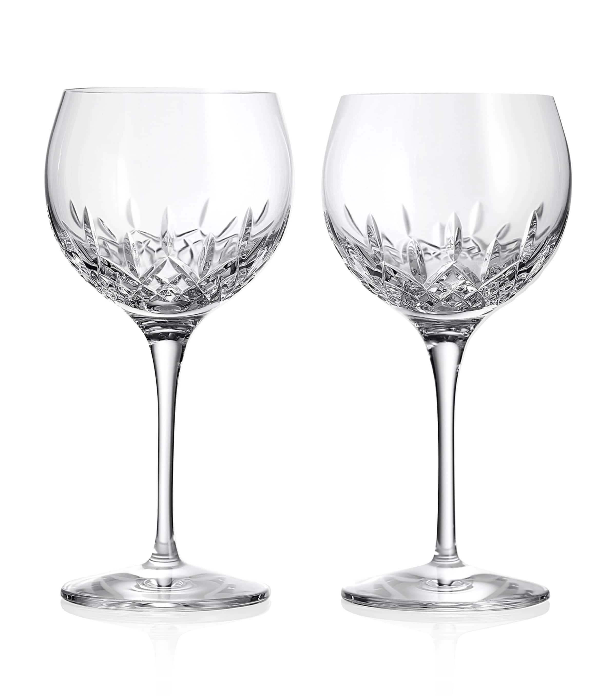 Waterford Crystal Lismore Essence Balloon Wine Glasses (Set of 2) Clear