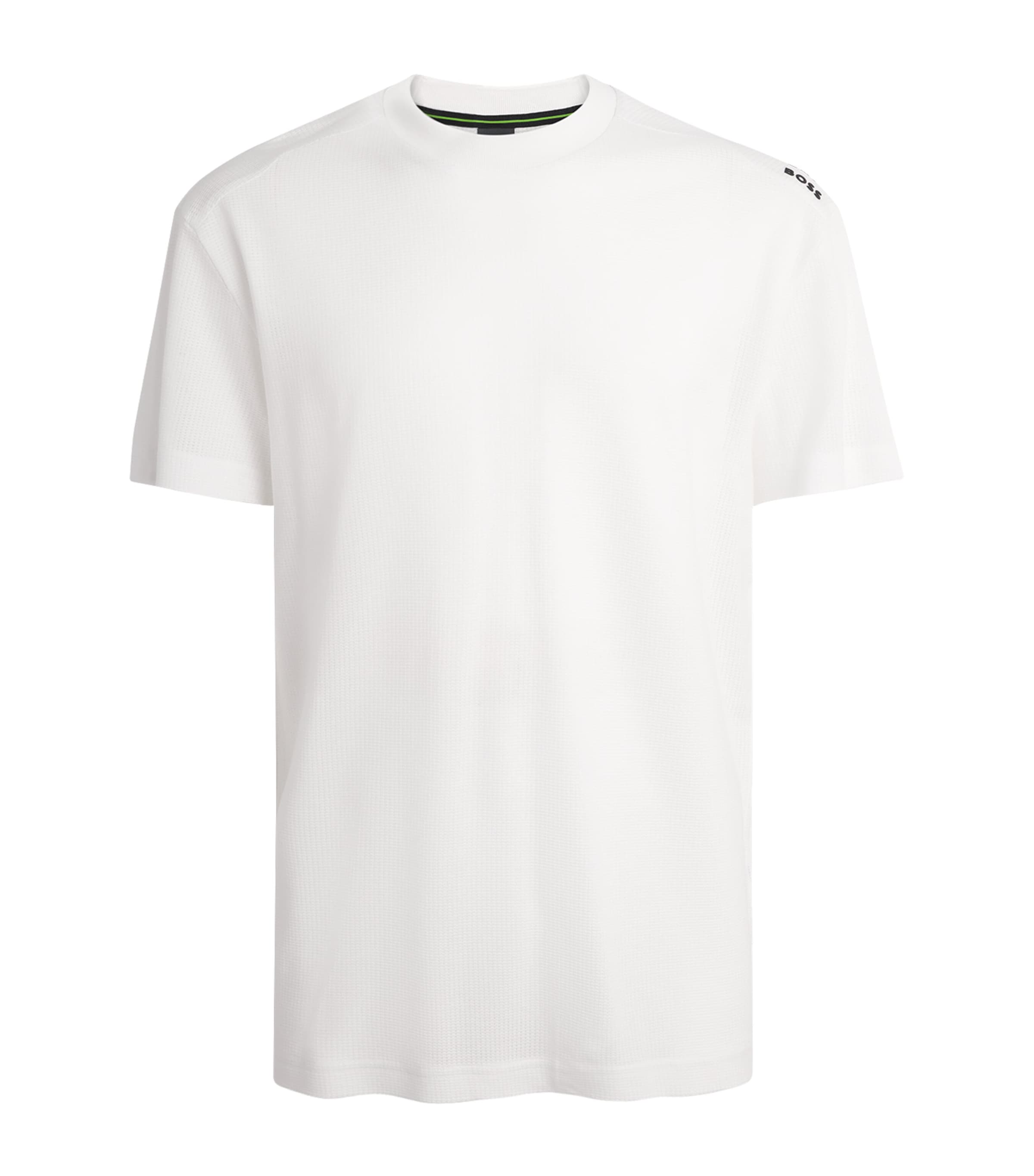 BOSS Mens Shoulder Logo T-Shirt White