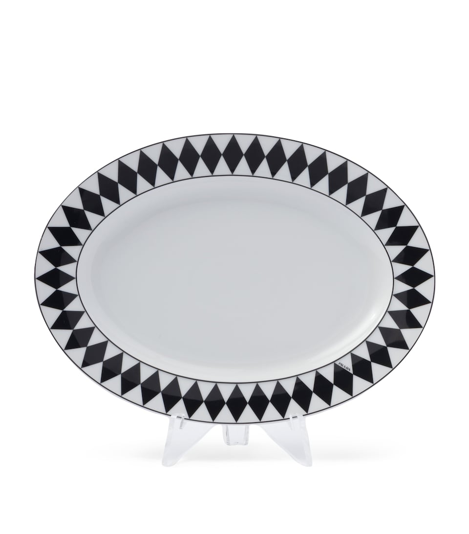 Prada Chequerboard Serving Plate (28cm)