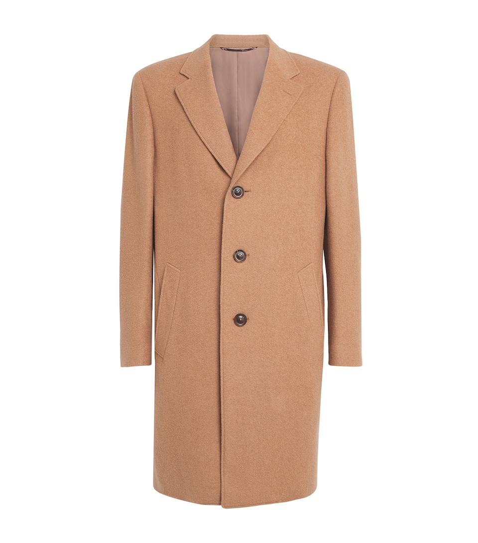 Canali Mens Cashmere-Silk Overcoat