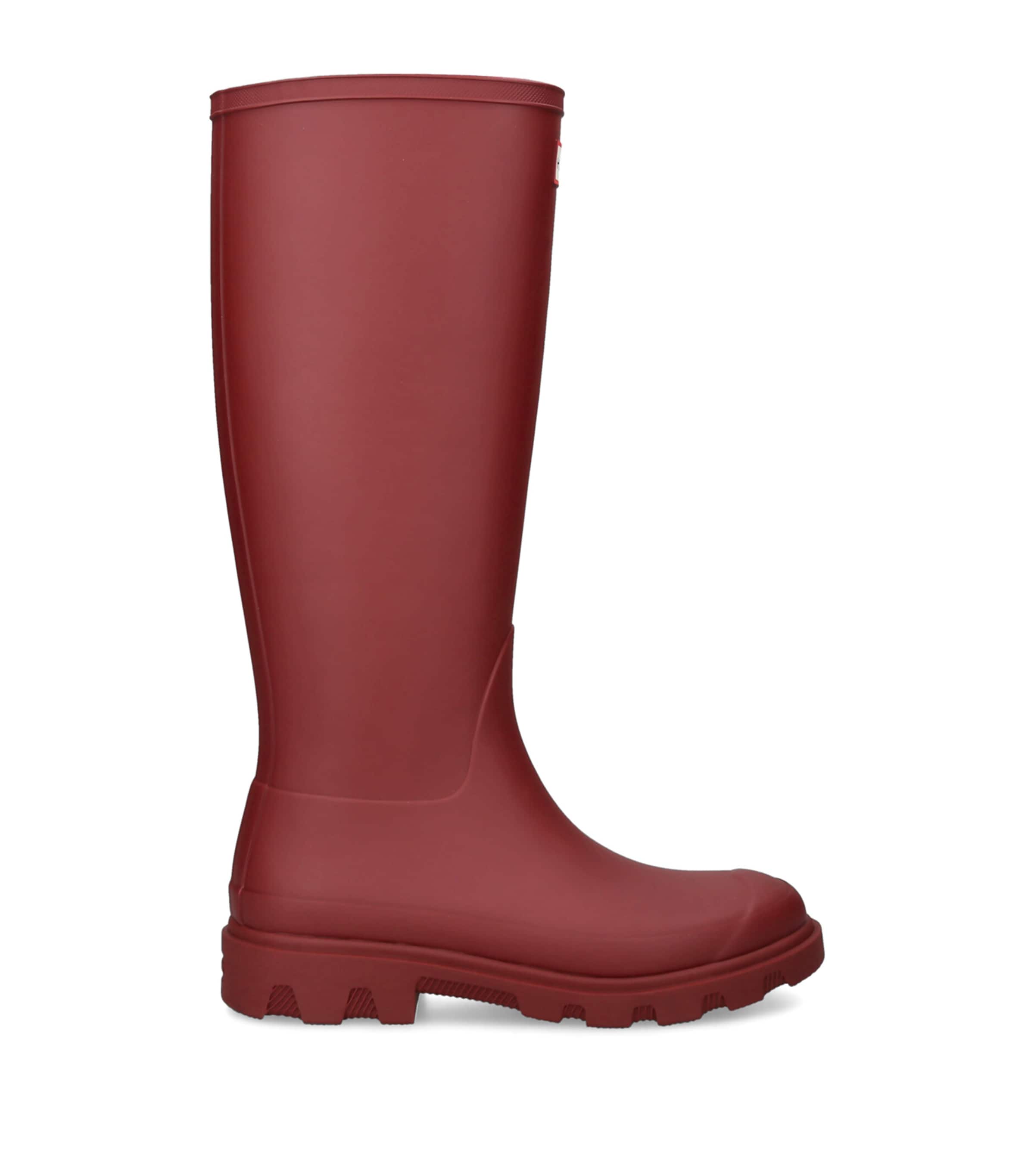 Hunter Downpour Tall Wellington Boots Red/dark