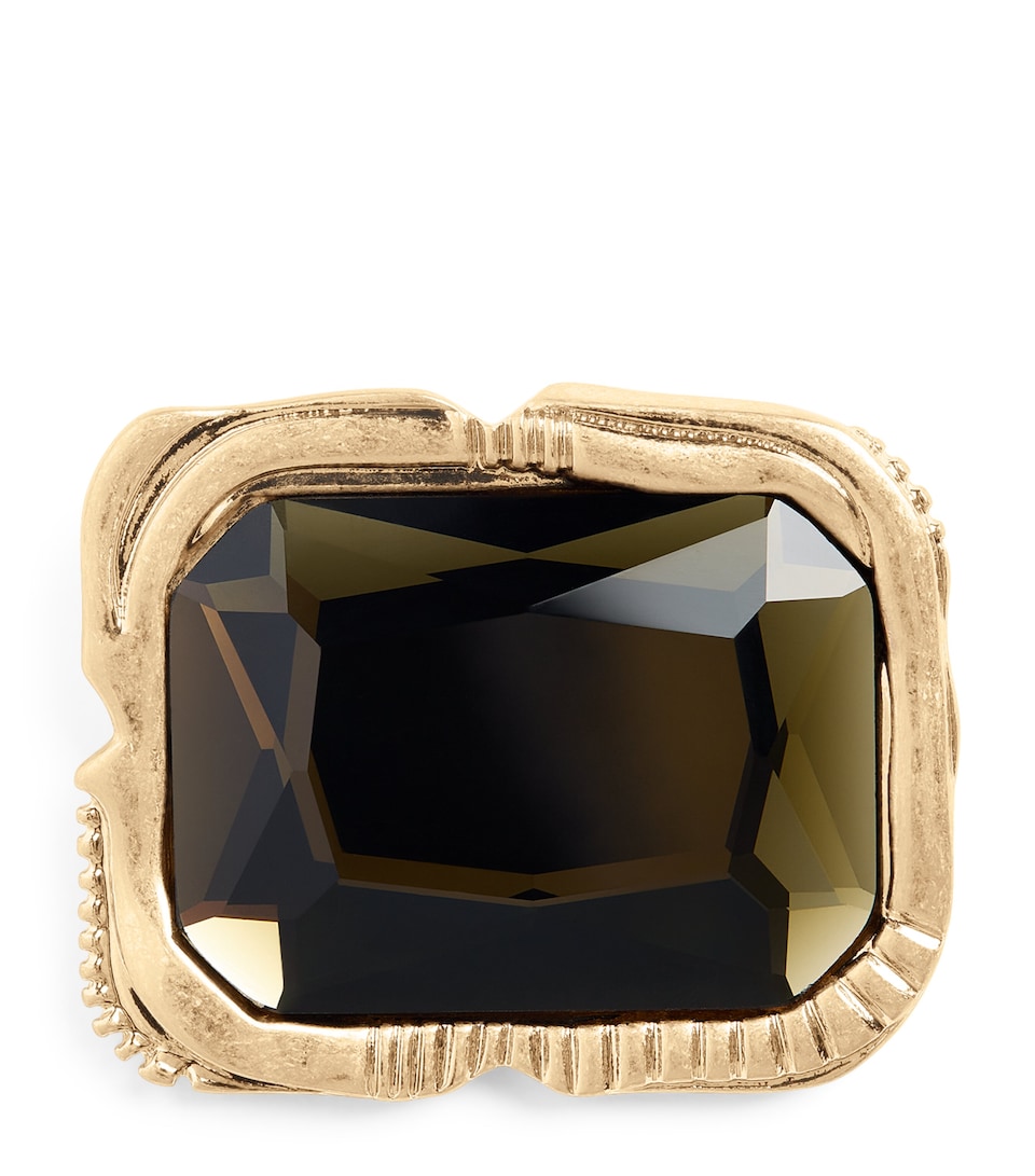 Crystal-Embellished Brooch