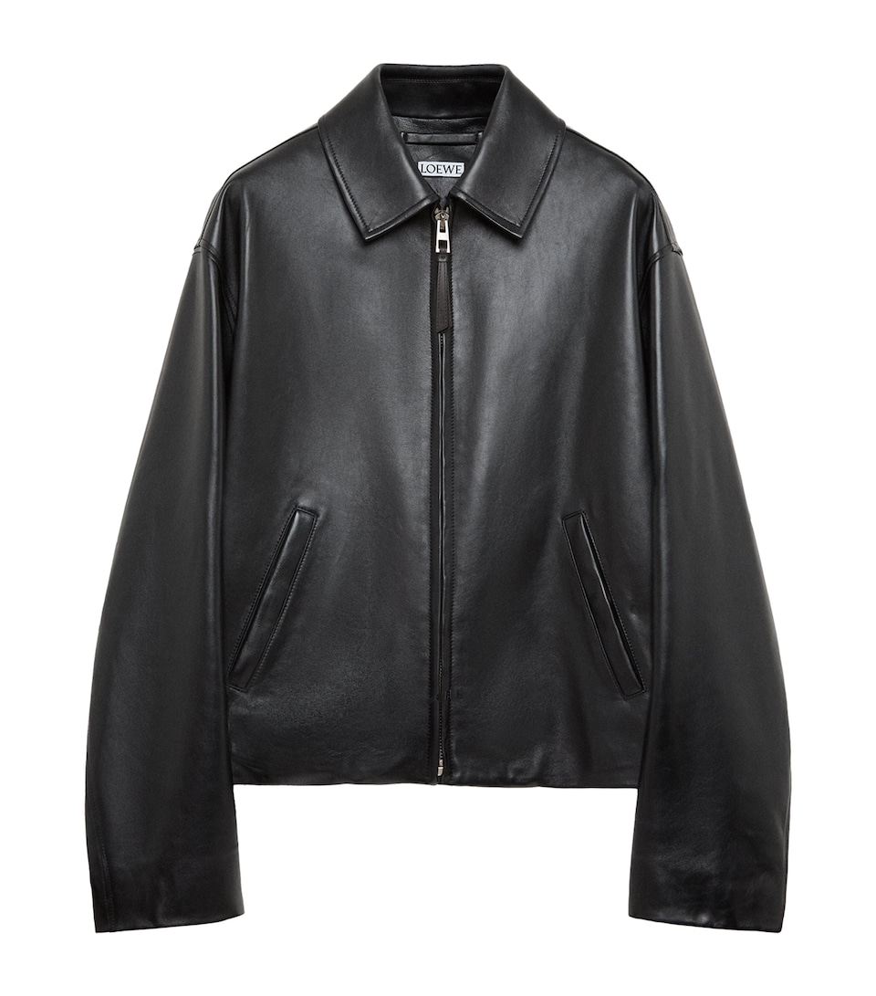 LOEWE Mens Lambskin Jacket Black