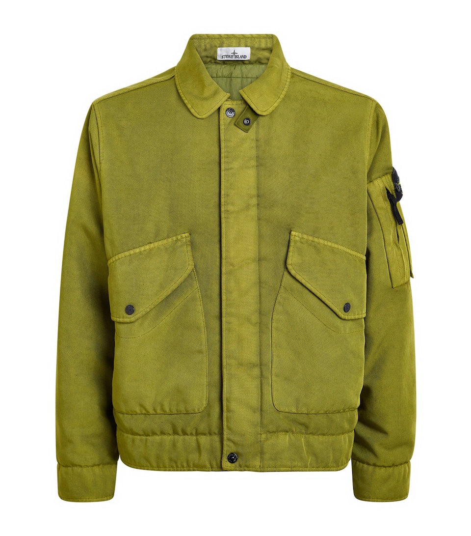 Stone Island Mens Organic Cotton Bomber Jacket