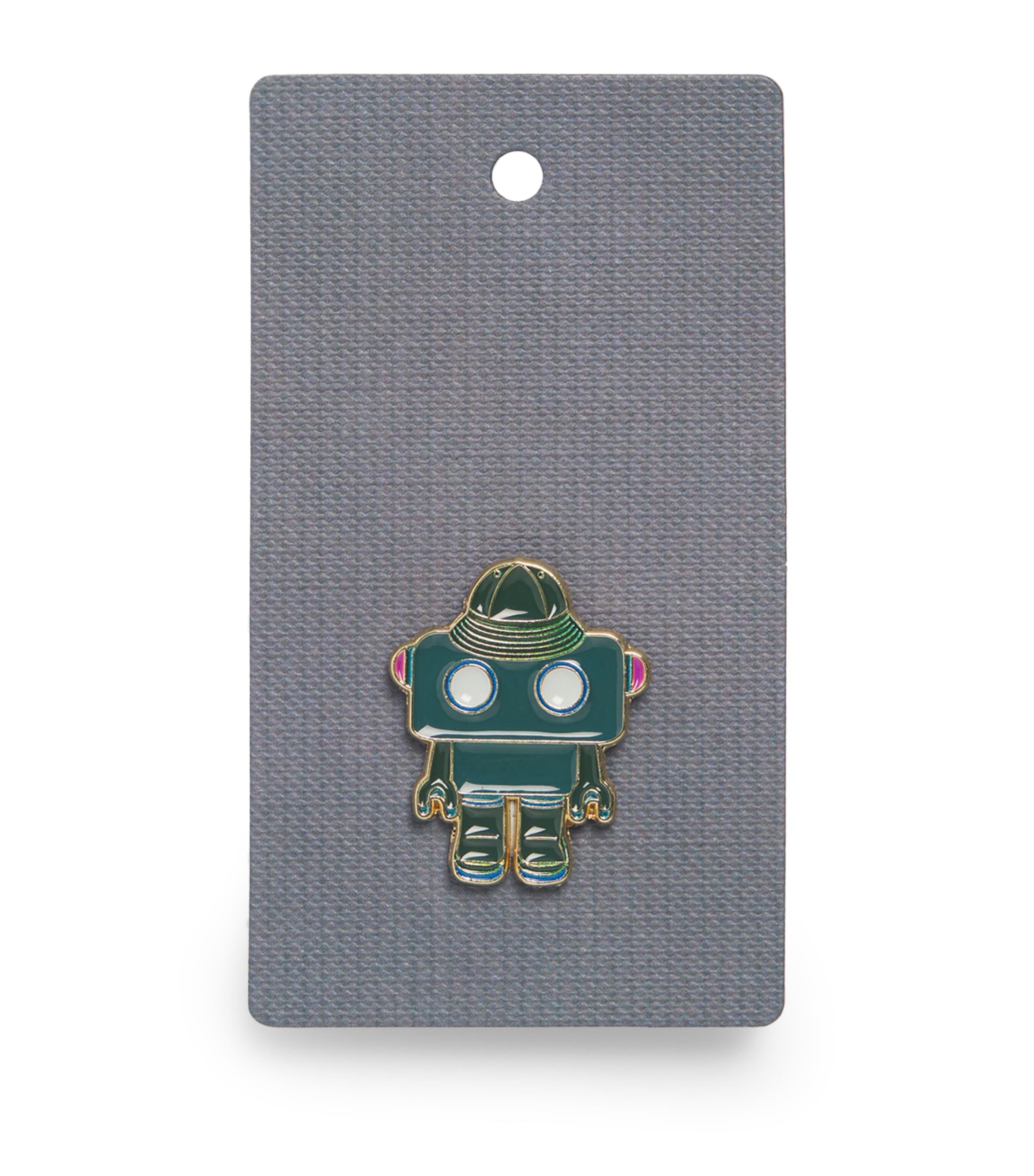 Barbour x Paul Smith Robot Pin Badge Robot In Boots