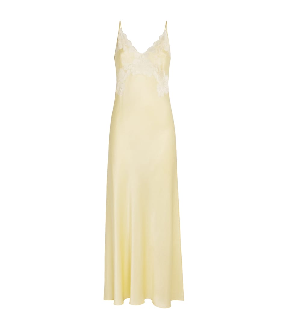 Satin Lace-Trim Caroline Nightdress