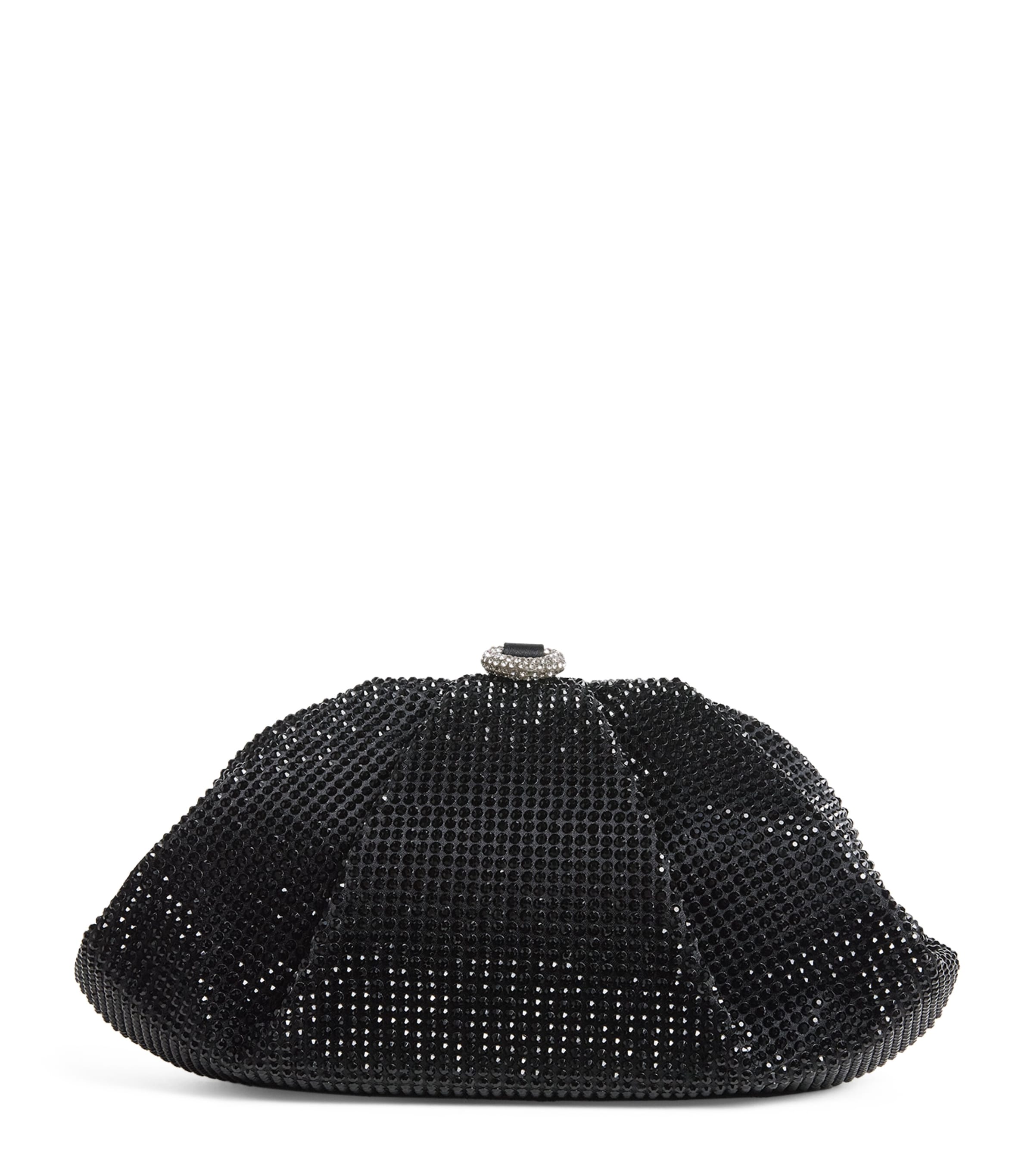 Judith Leiber Crystal Gemma Clutch Bag Jet
