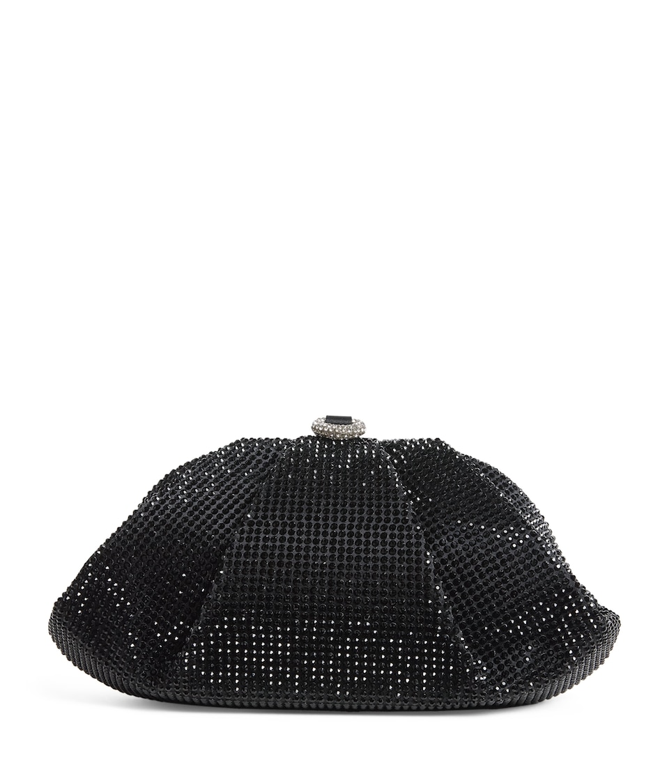 Judith Leiber Crystal Gemma Clutch Bag Jet