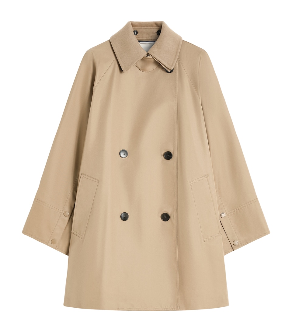 Water-Repellent Gabardine Trench Coat