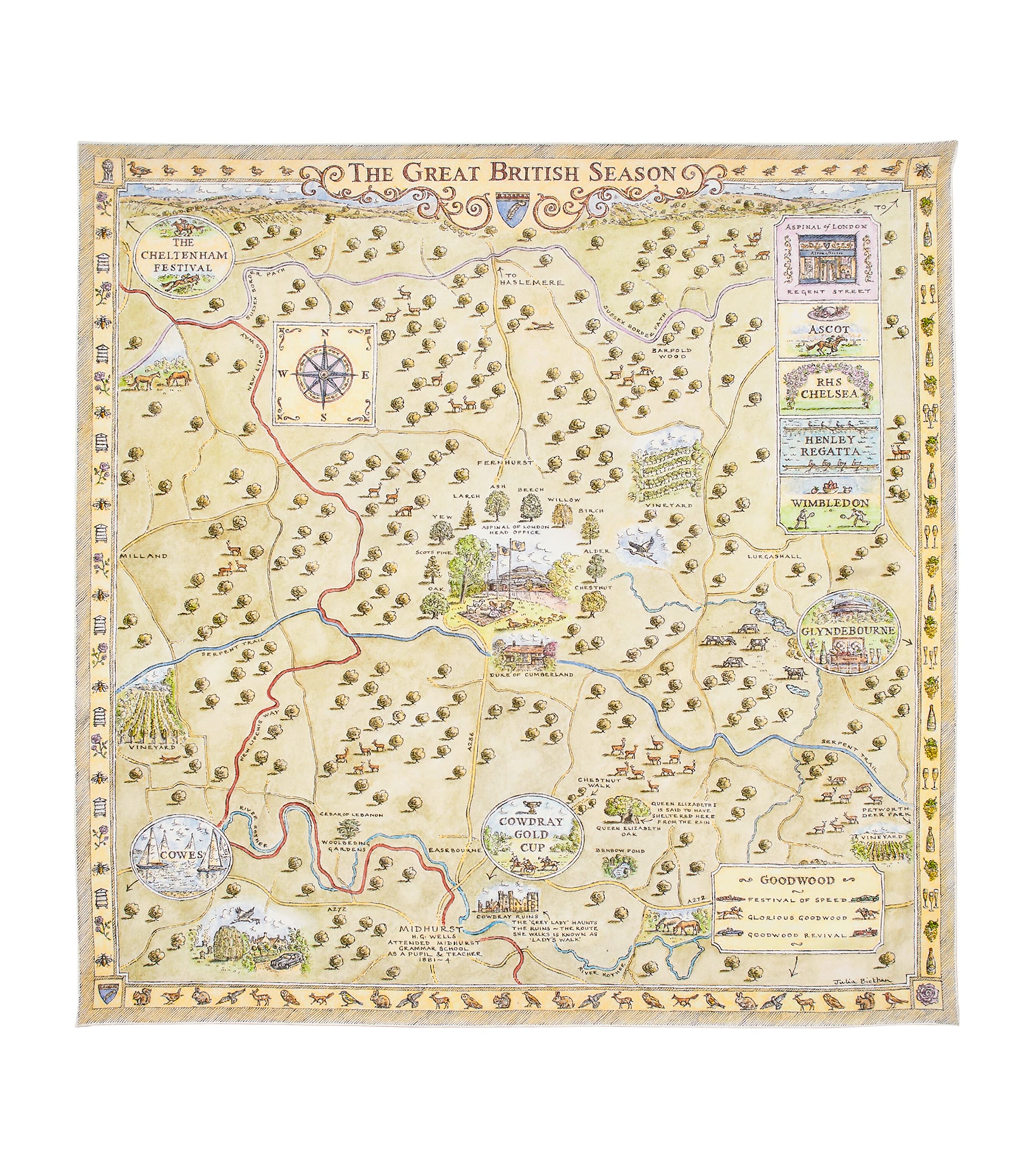 Silk Great British Season Scarf