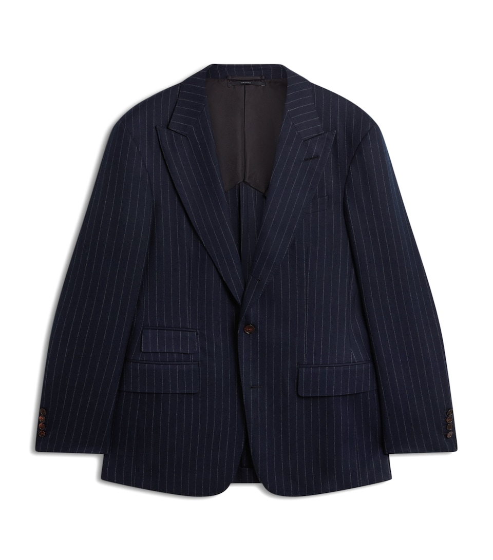 Merino Wool Chalkstripe Bourdon Blazer