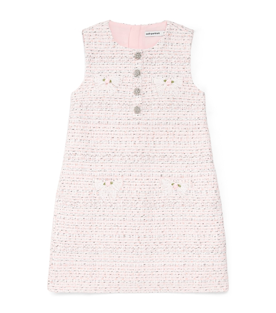 Bouclé Bow-Detail Dress (4-12 Years)