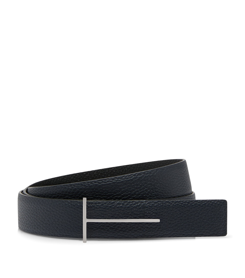 Calf Leather Slim T Belt