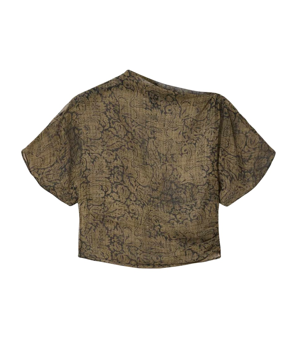 AllSaints Womens Sali Top Sirius Gold Black
