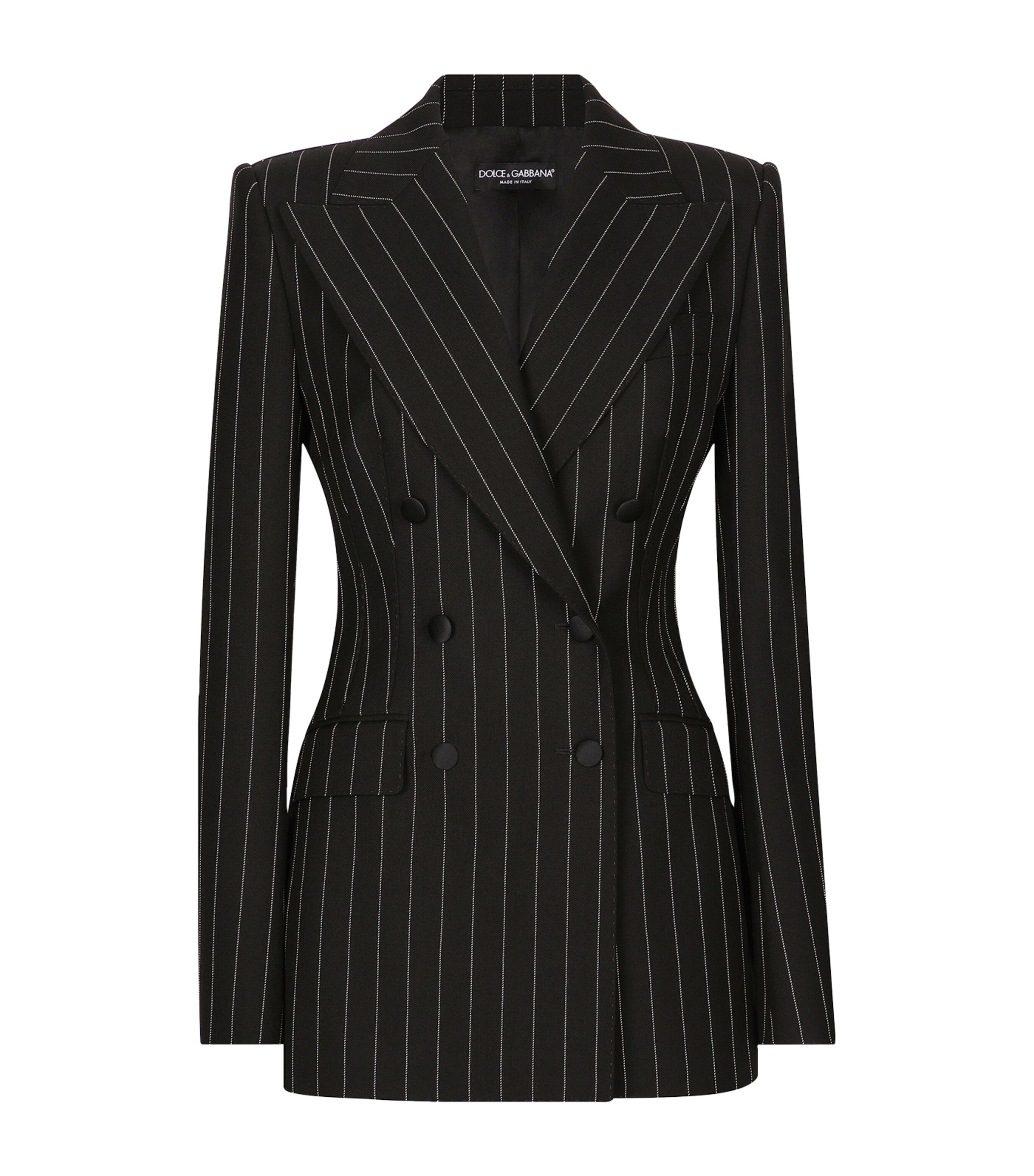 Wool Pinstripe Blazer