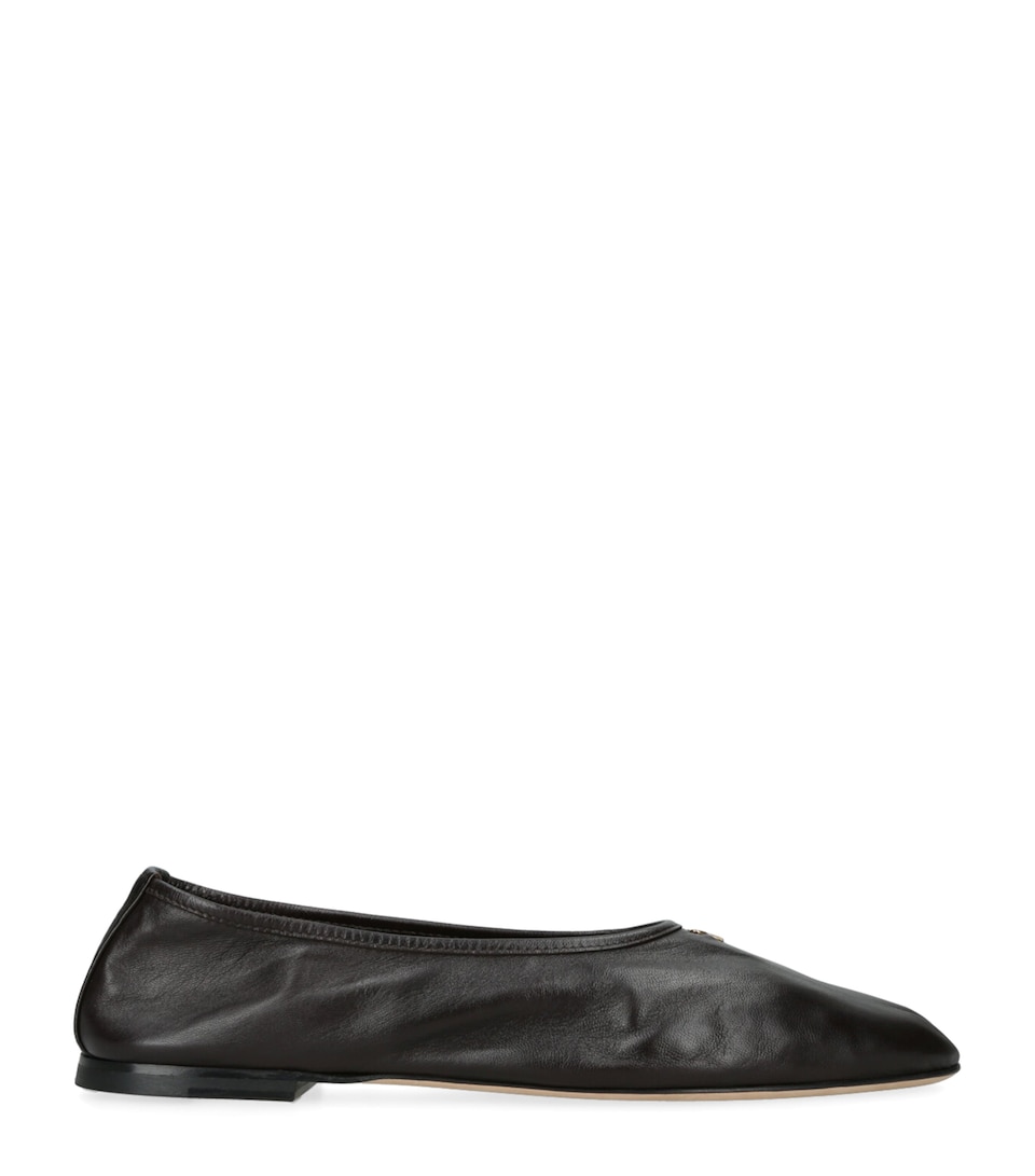 Leather Gala Ballet Flats