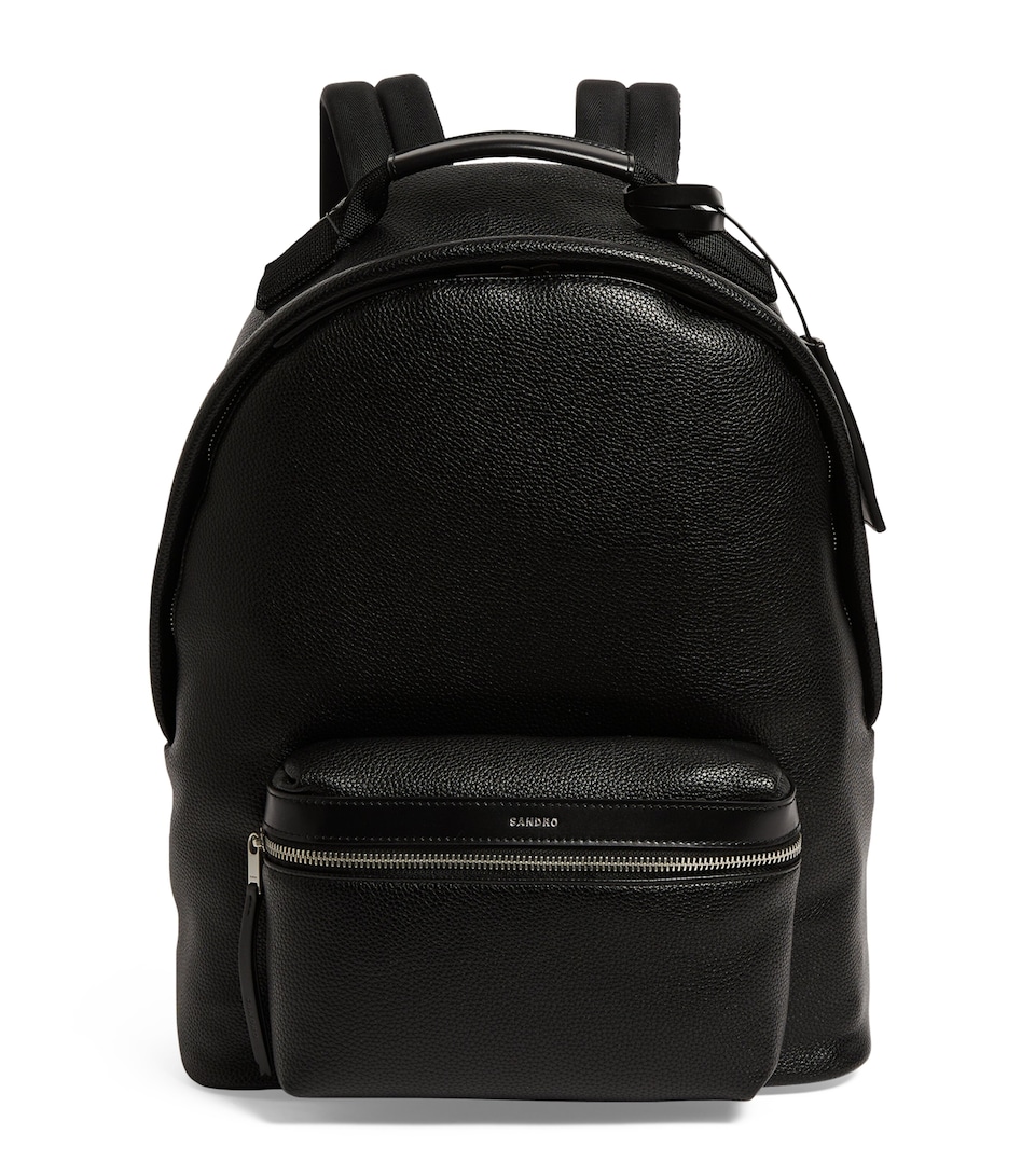 Leather-Trim Backpack