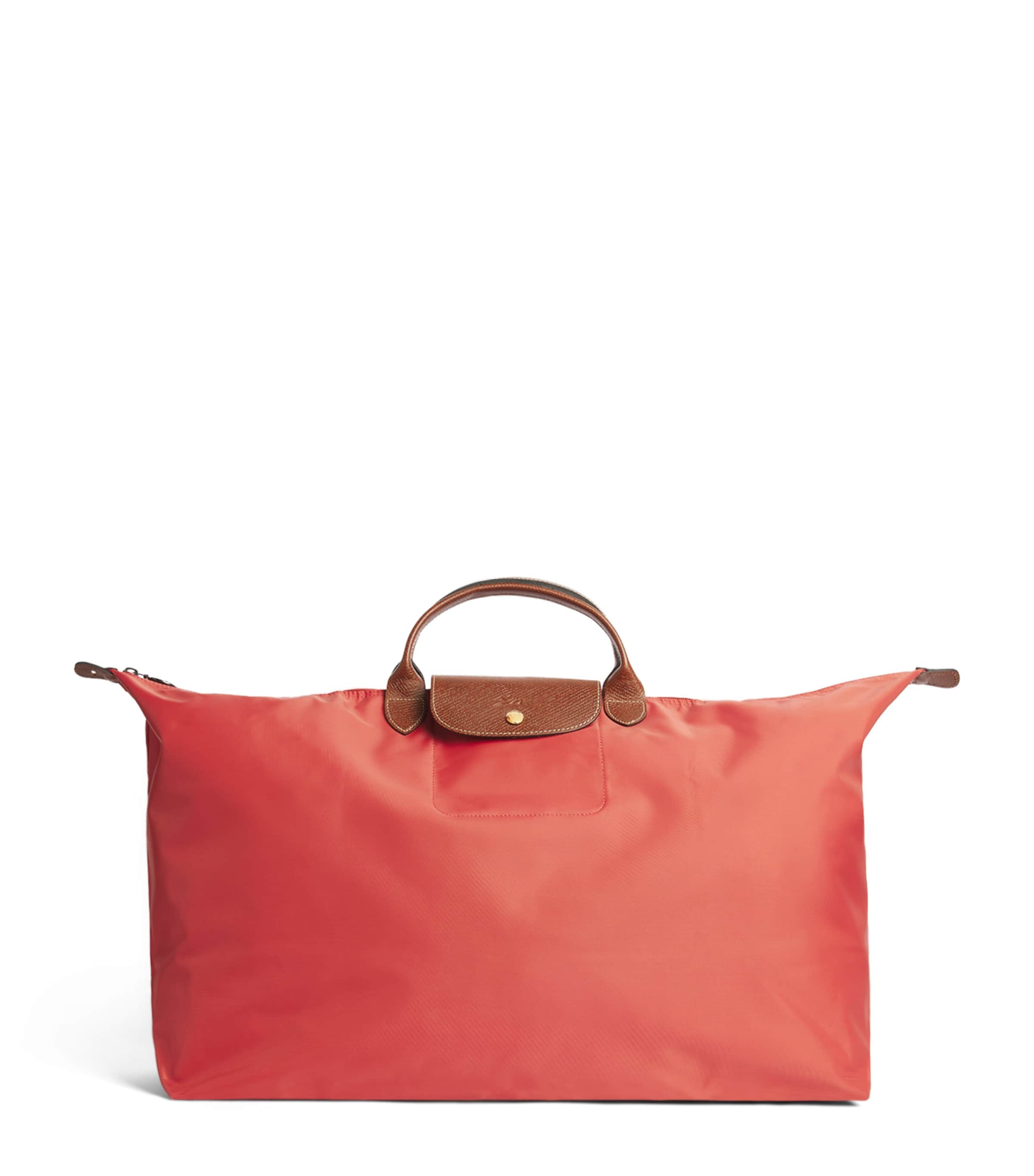 Longchamp Extra Large Le Pliage Original Travel Bag Fraise