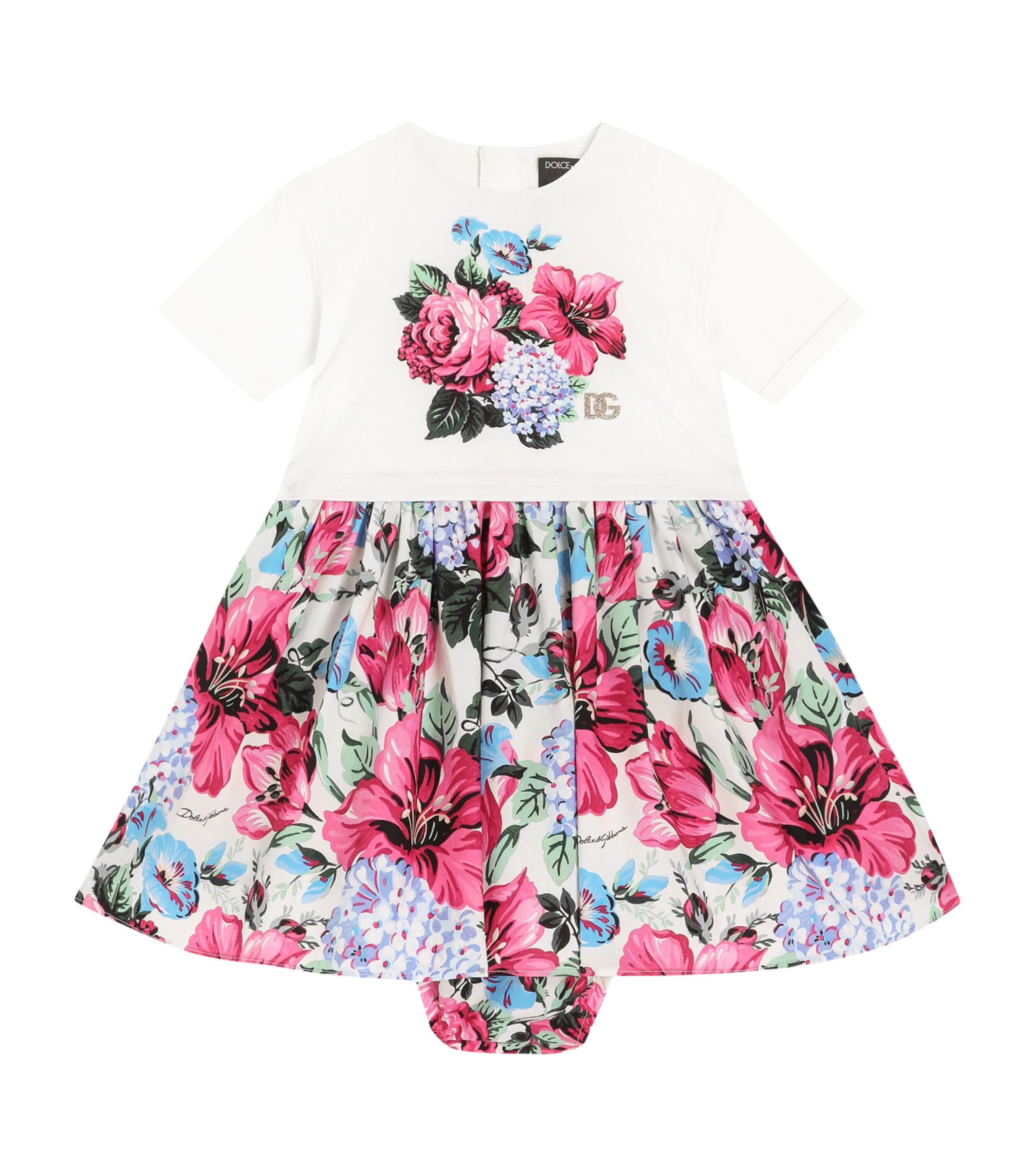 Flower Print Dress and Bloomers Set (3-30 Months)