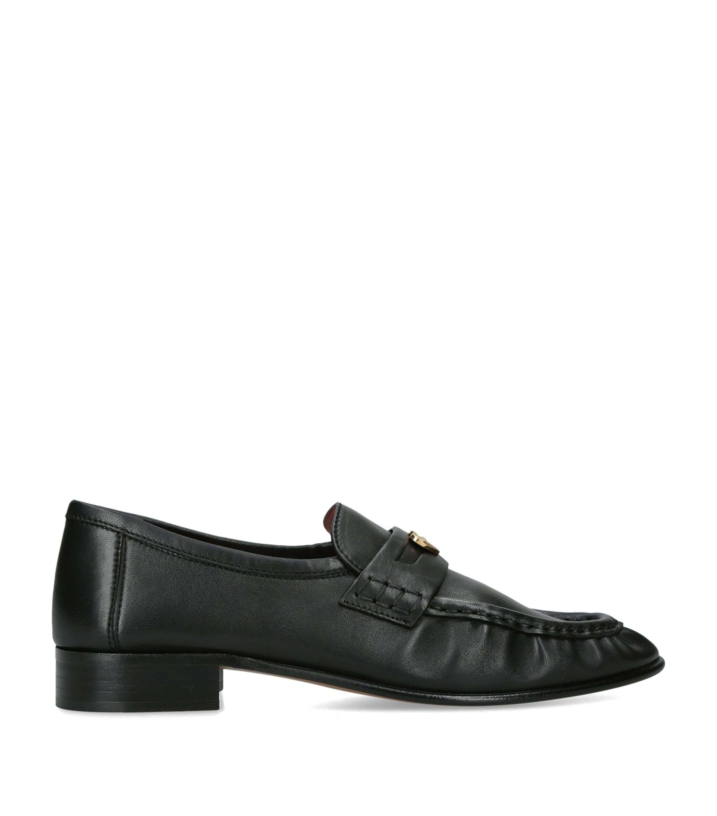 Chloé Lambskin Letti Loafers Black