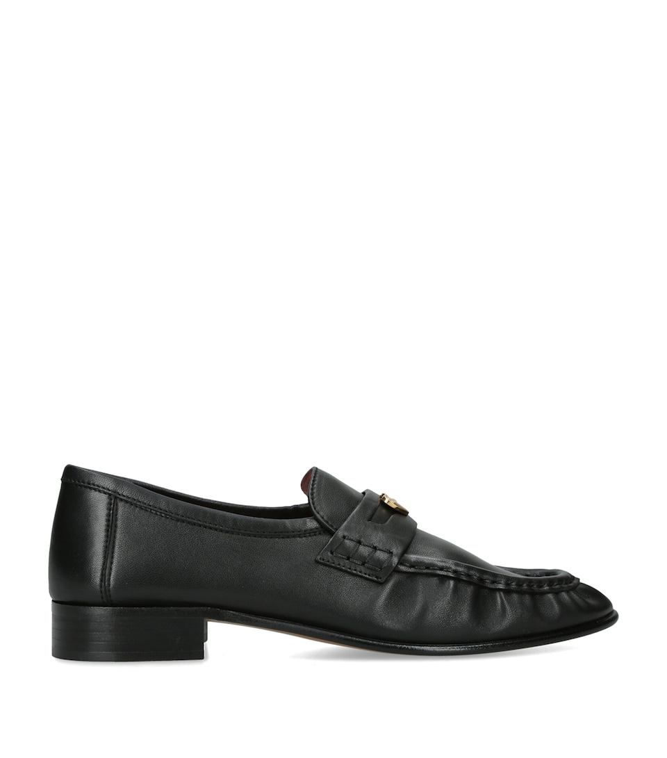 Chloé Lambskin Letti Loafers Black