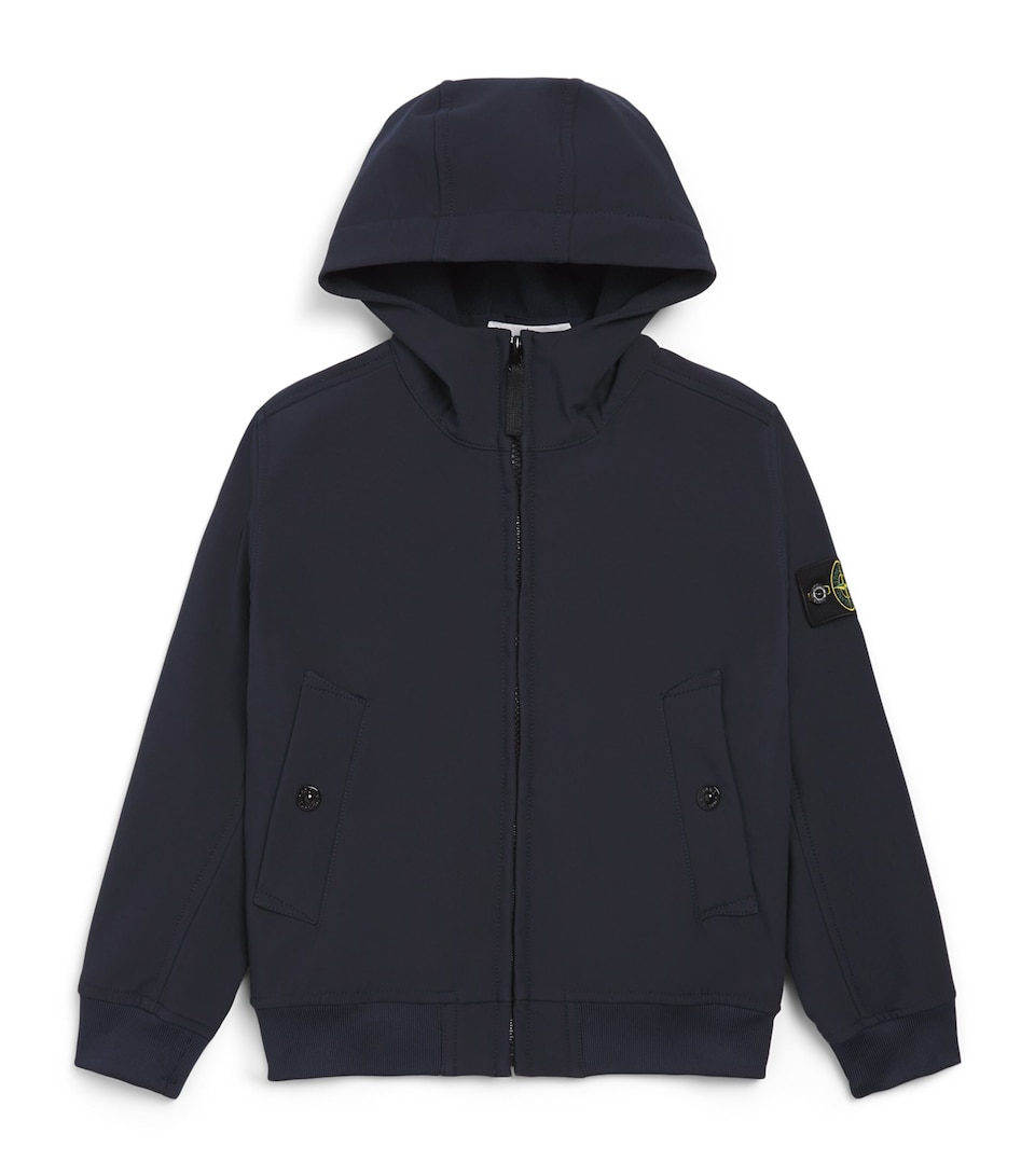 Stone Island Junior Hooded Parka Jacket (3-14 Years) Navy Blue