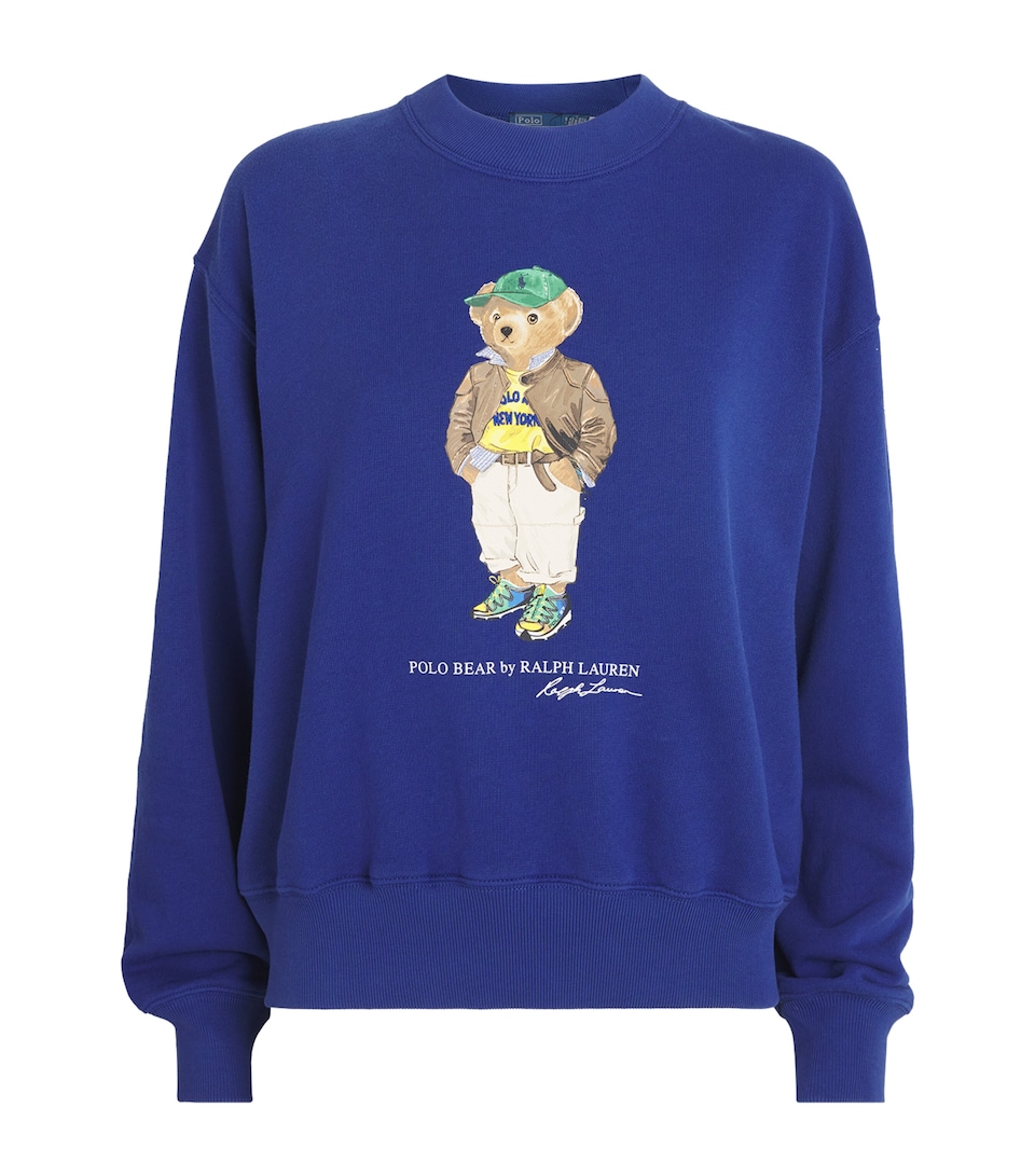 Cotton-Blend Polo Bear Sweatshirt