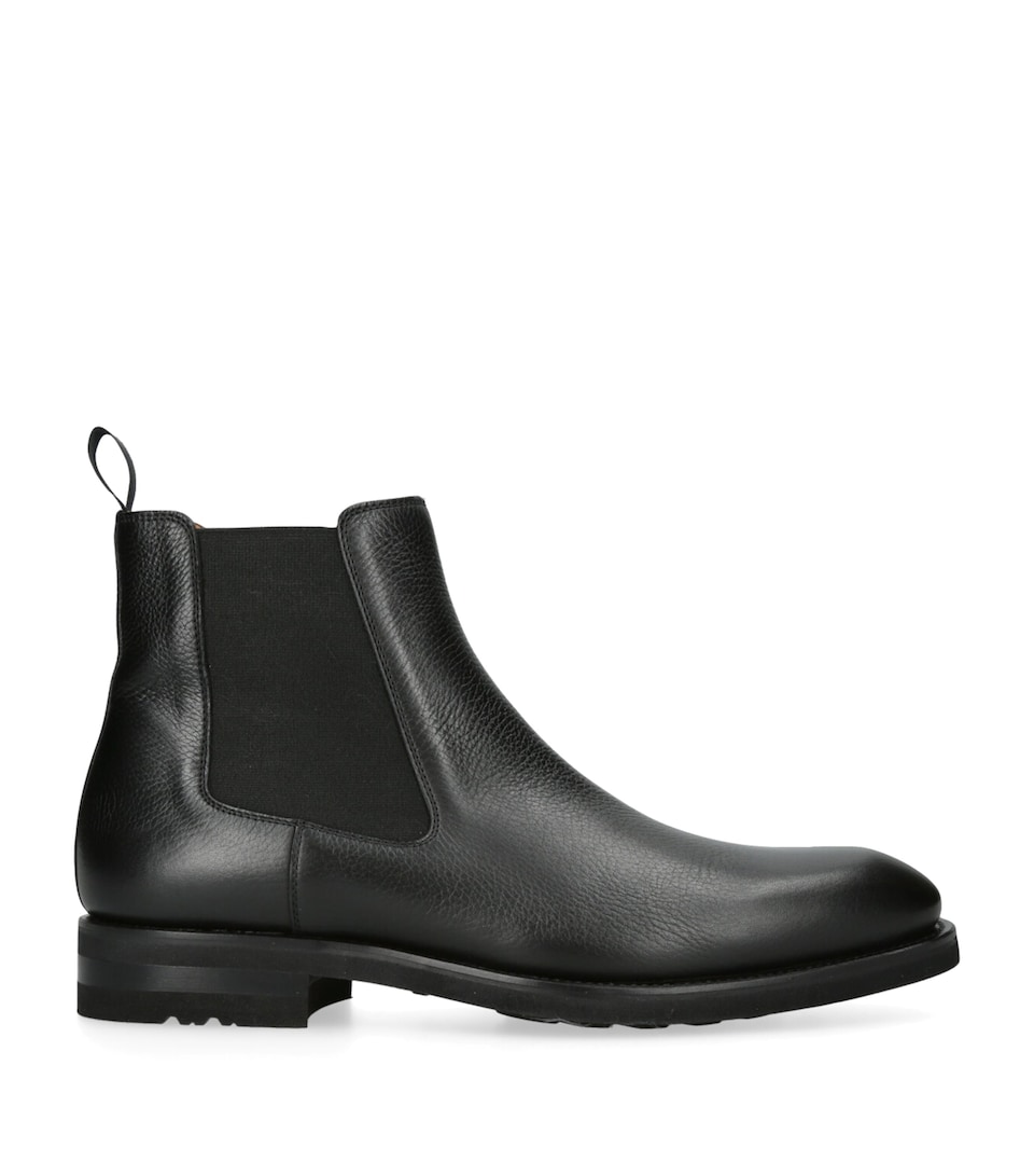 Magnanni Leather Chelsea Boots Black