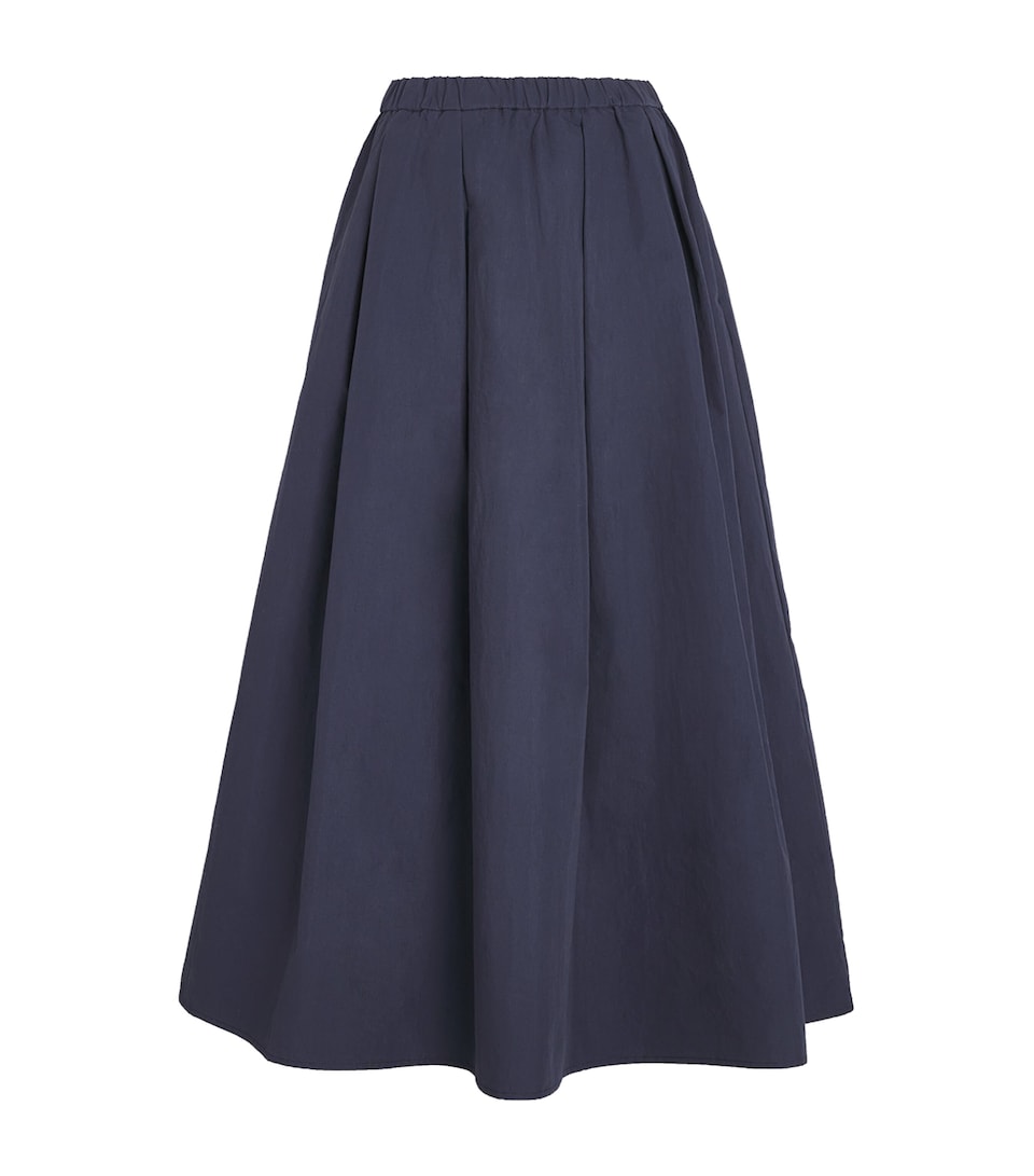 Cotton-Blend Sorina Midi Skirt