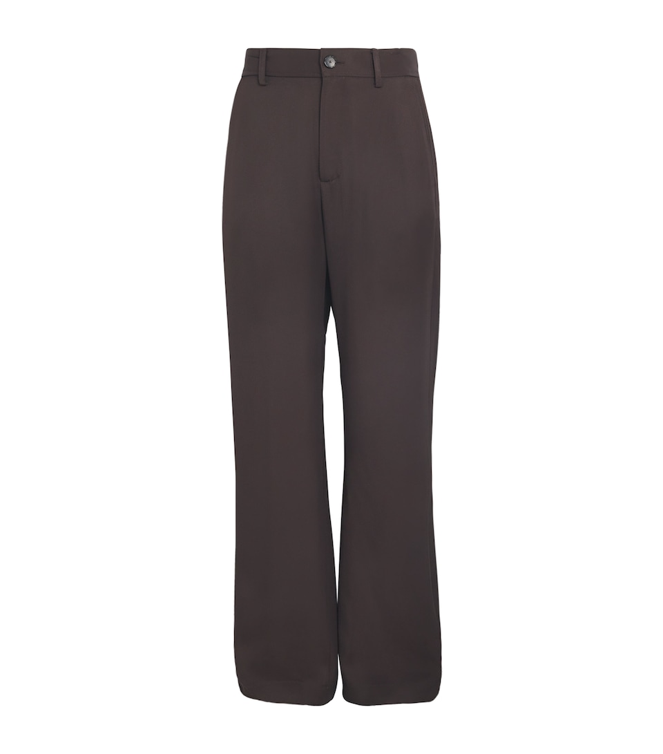 Séfr Mens Twill Richie Tailored Trousers Obsidian Viscose