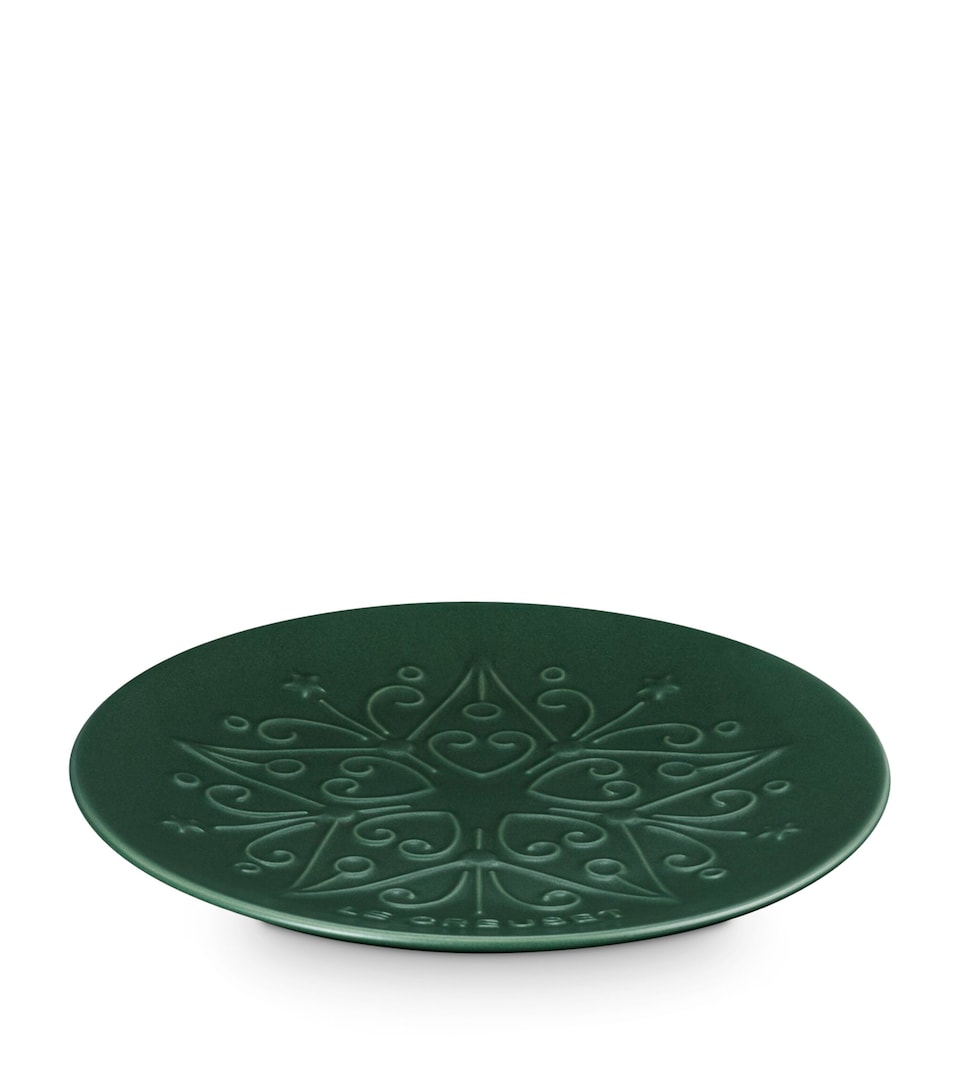 Le Creuset Stoneware L'Etoile Plate (19cm) Green