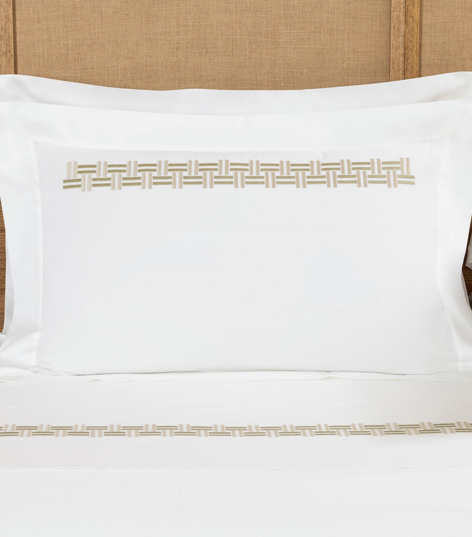 Basket Weave Oxford Pillow Sham (50cm x 70cm)