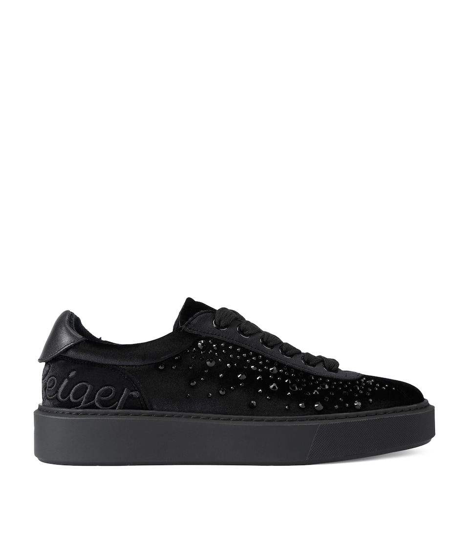 Kurt Geiger London Embellished Albion Retro Sneakers Blk/other