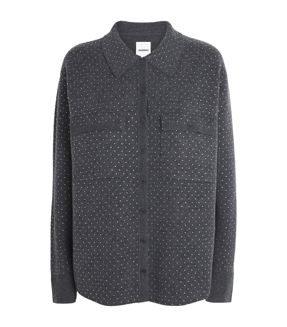 Crystal-Embellished Cardigan