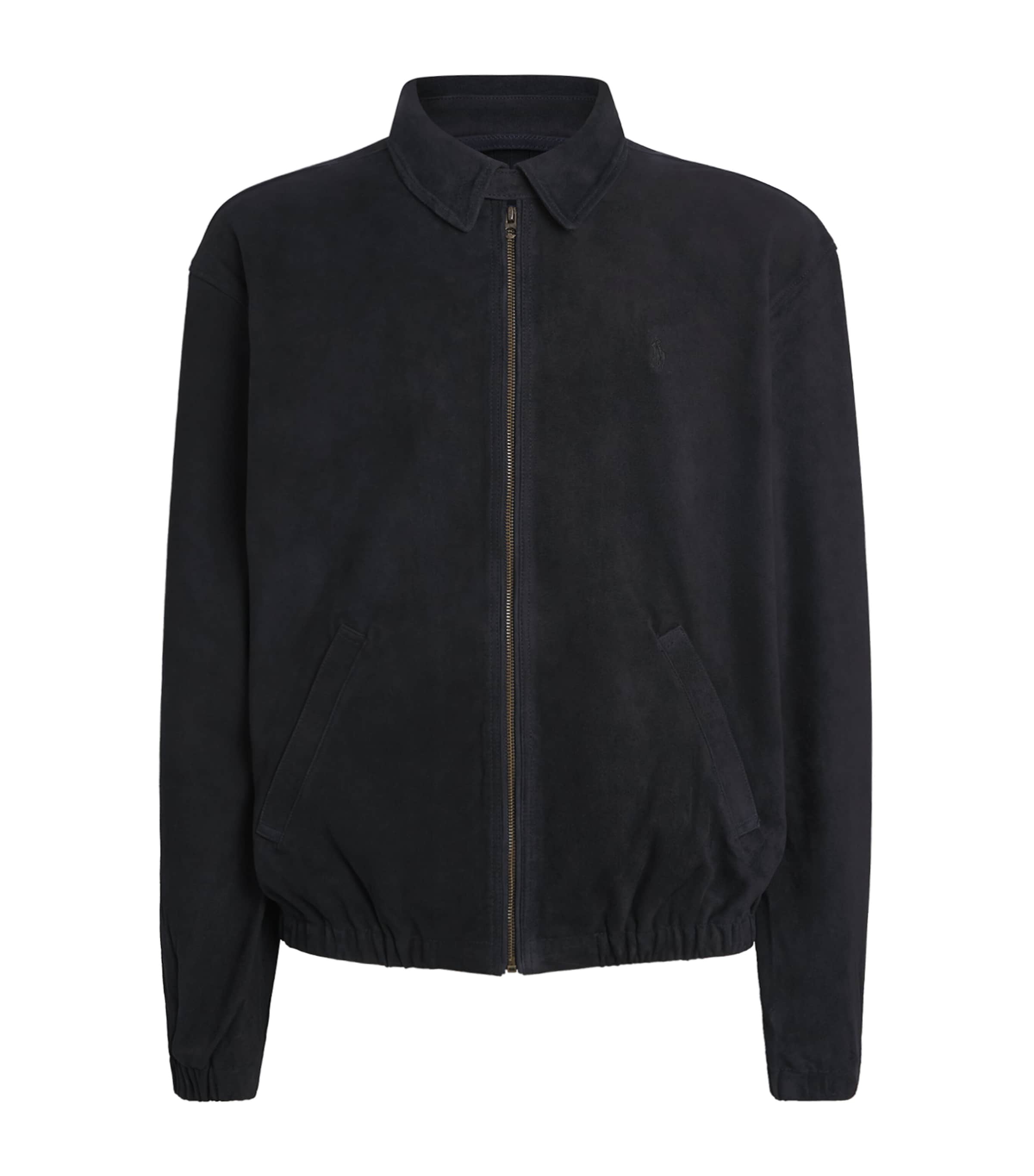 Polo Ralph Lauren Mens Bayport Suede Jacket Collection Navy