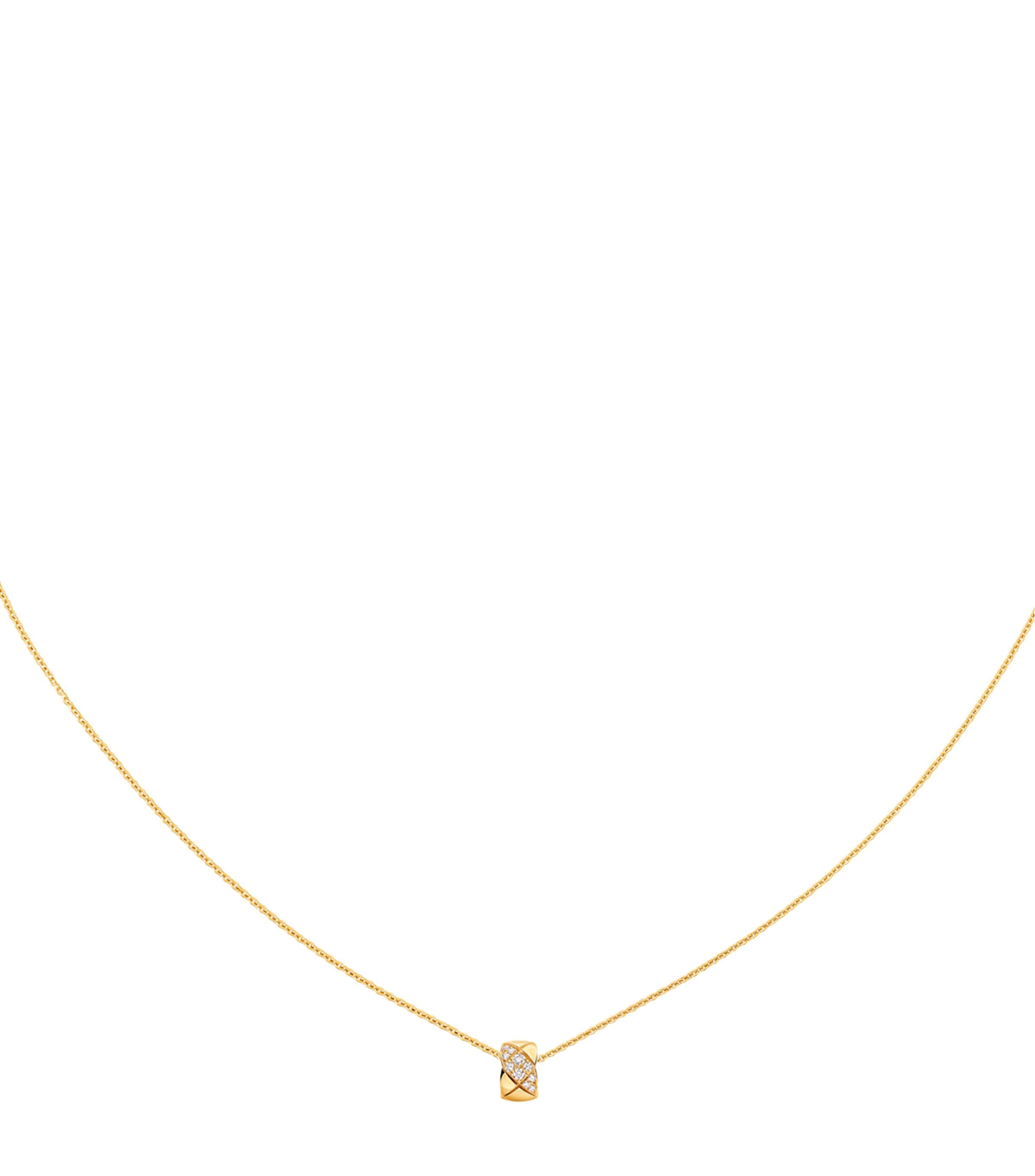 Yellow Gold and Diamond Coco Crush Necklace