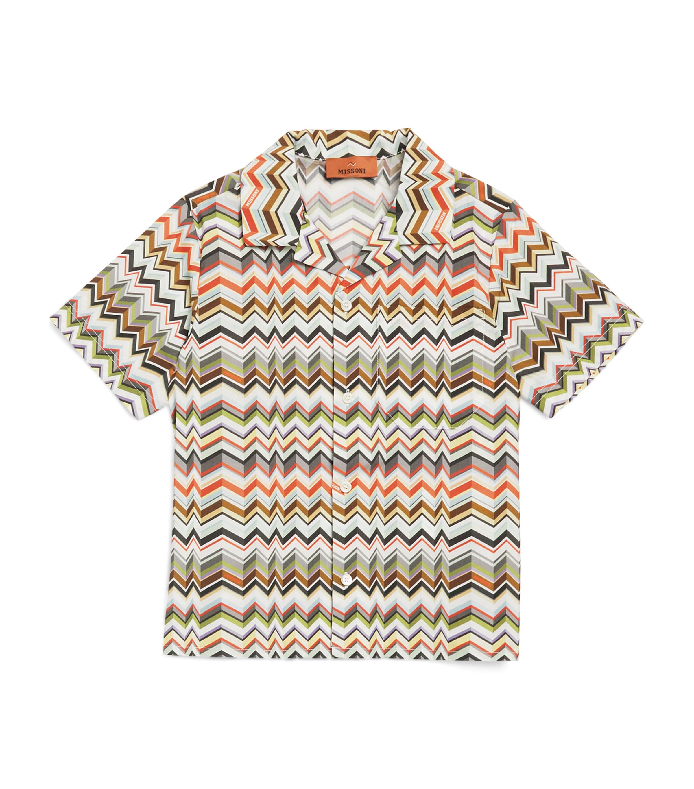 Cotton Zigzag Print Shirt (4-14 Years)
