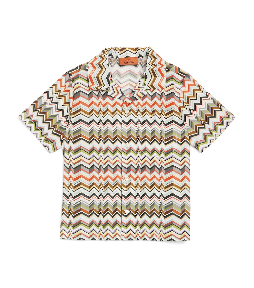 Cotton Zigzag Print Shirt (4-14 Years)
