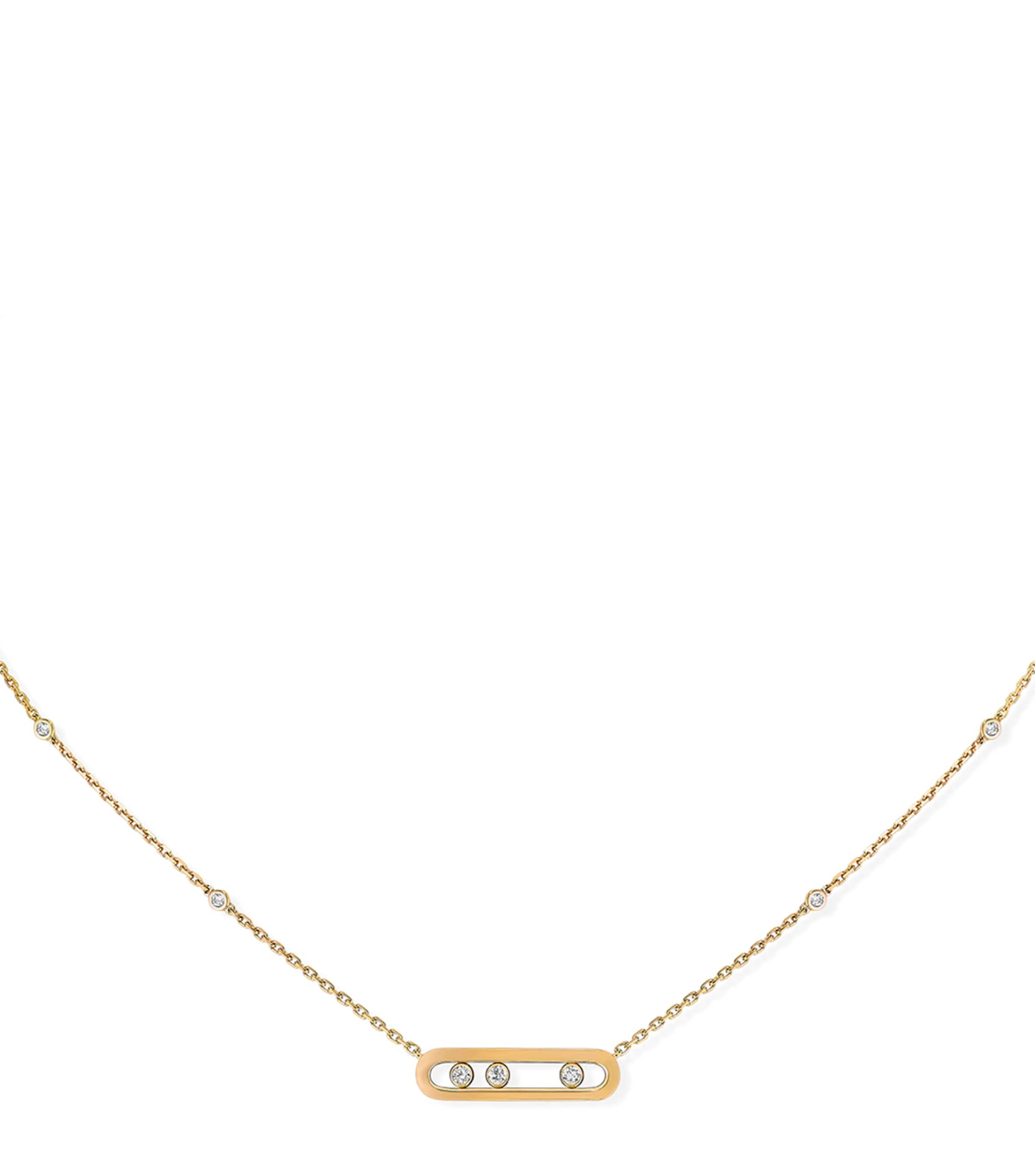 Yellow Gold and Diamond Baby Move Classique Necklace