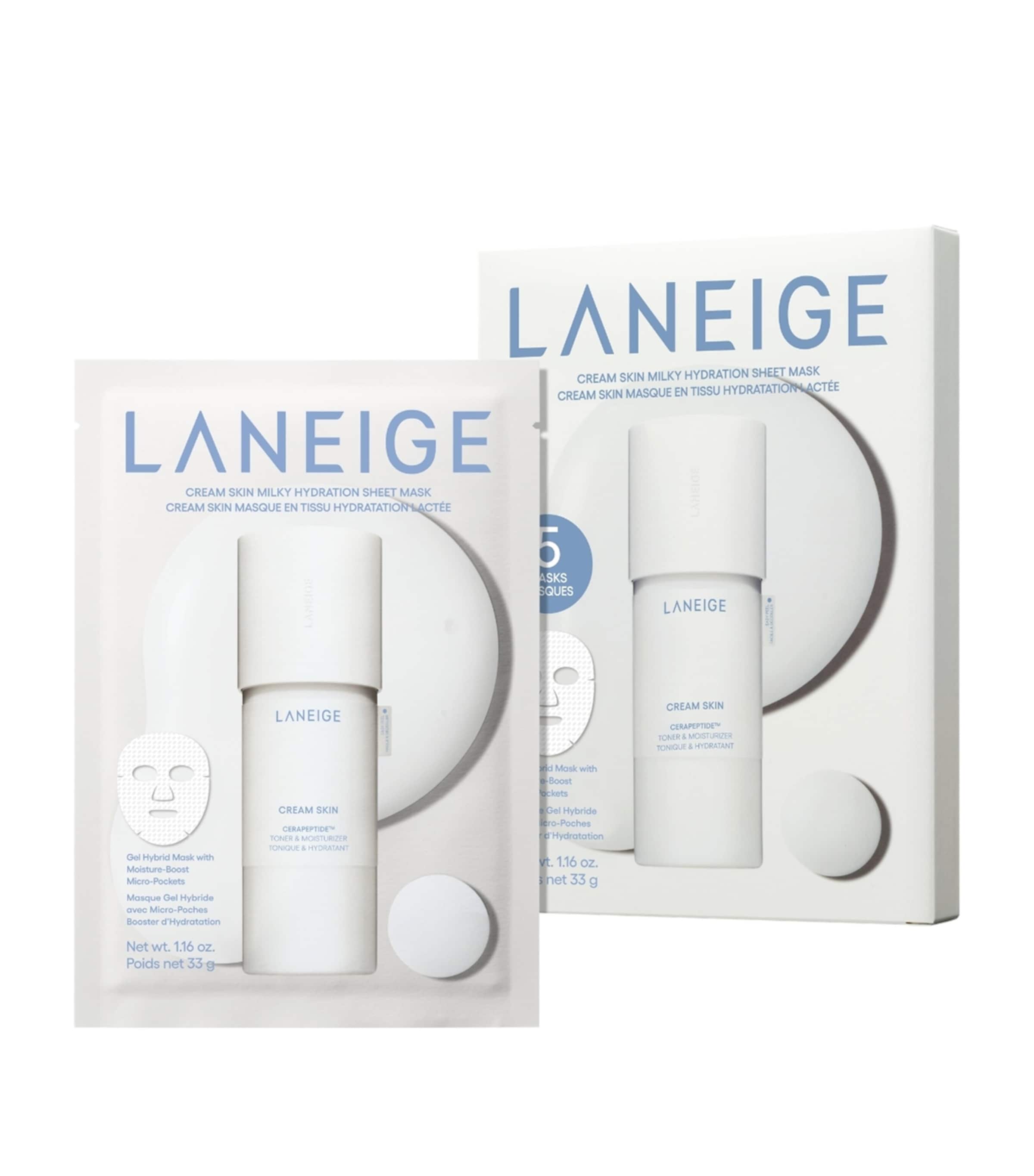 Laneige Cream Skin Milky Hydration Masks (Pack of 5)