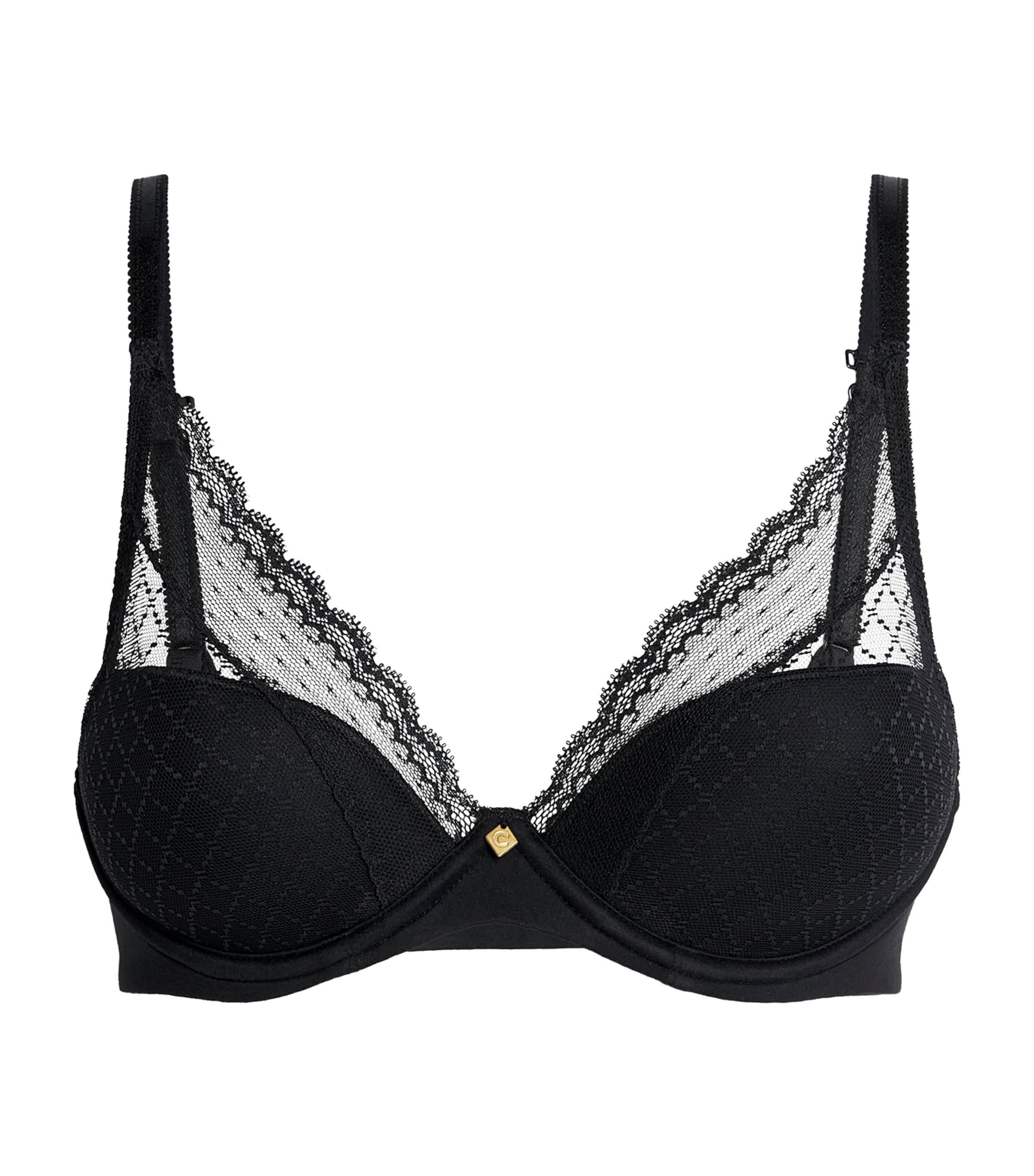 Chantelle Womens Norah Chic Underwired T-Shirt Bra Black