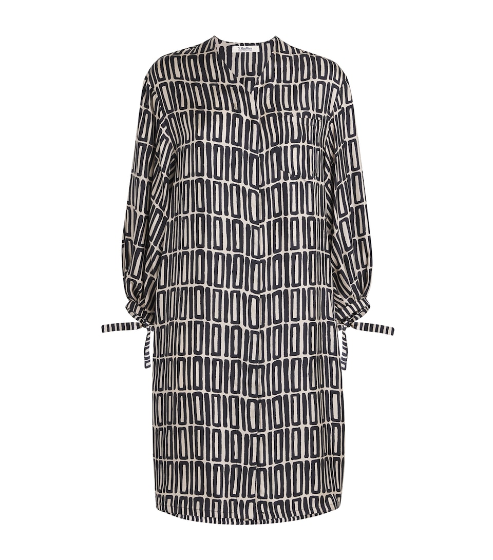 Silk Printed Midi Dress