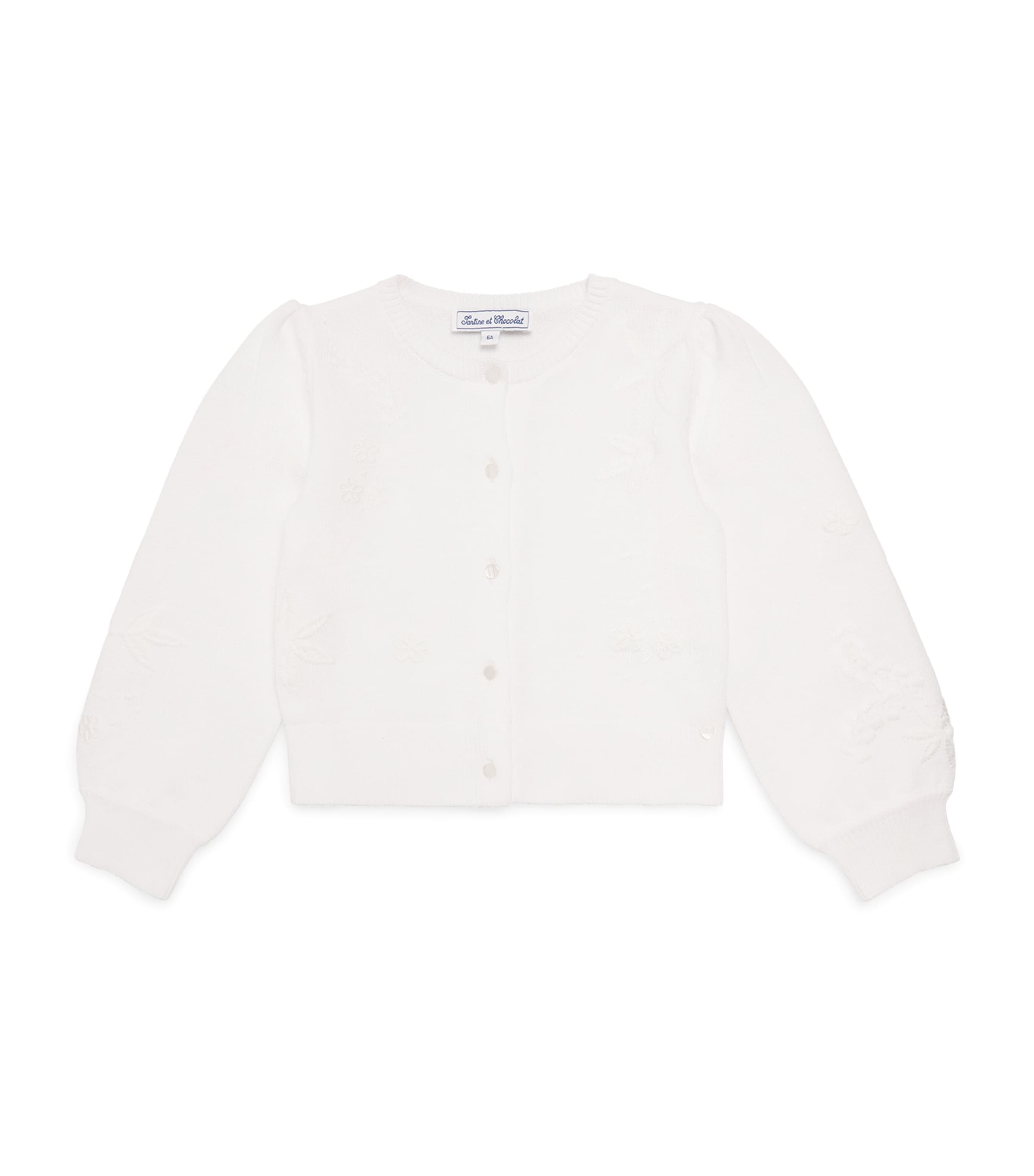 Tartine et Chocolat Cotton Embroidered Cardigan (2-12 Years)