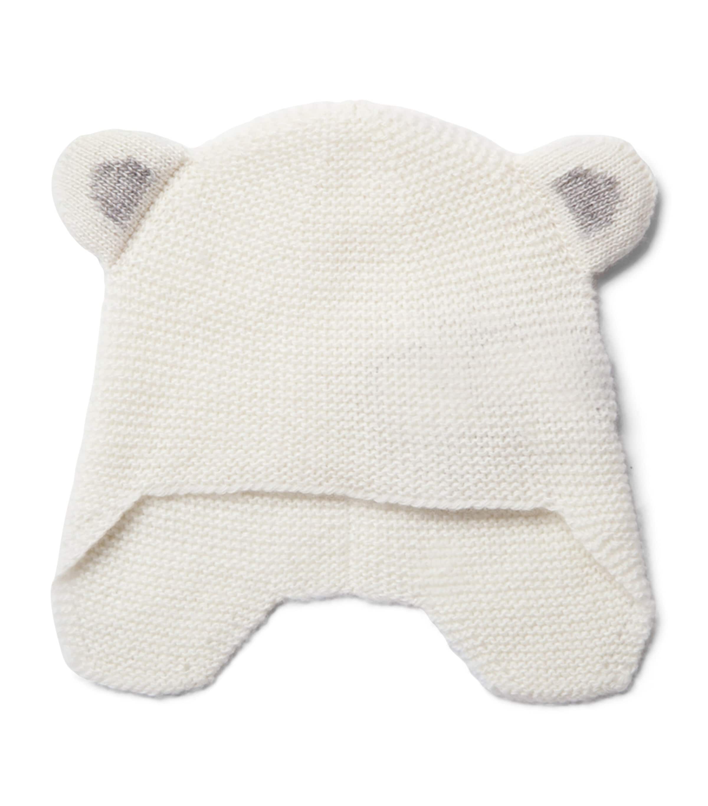 Wool-Blend Bear-Ear Hat