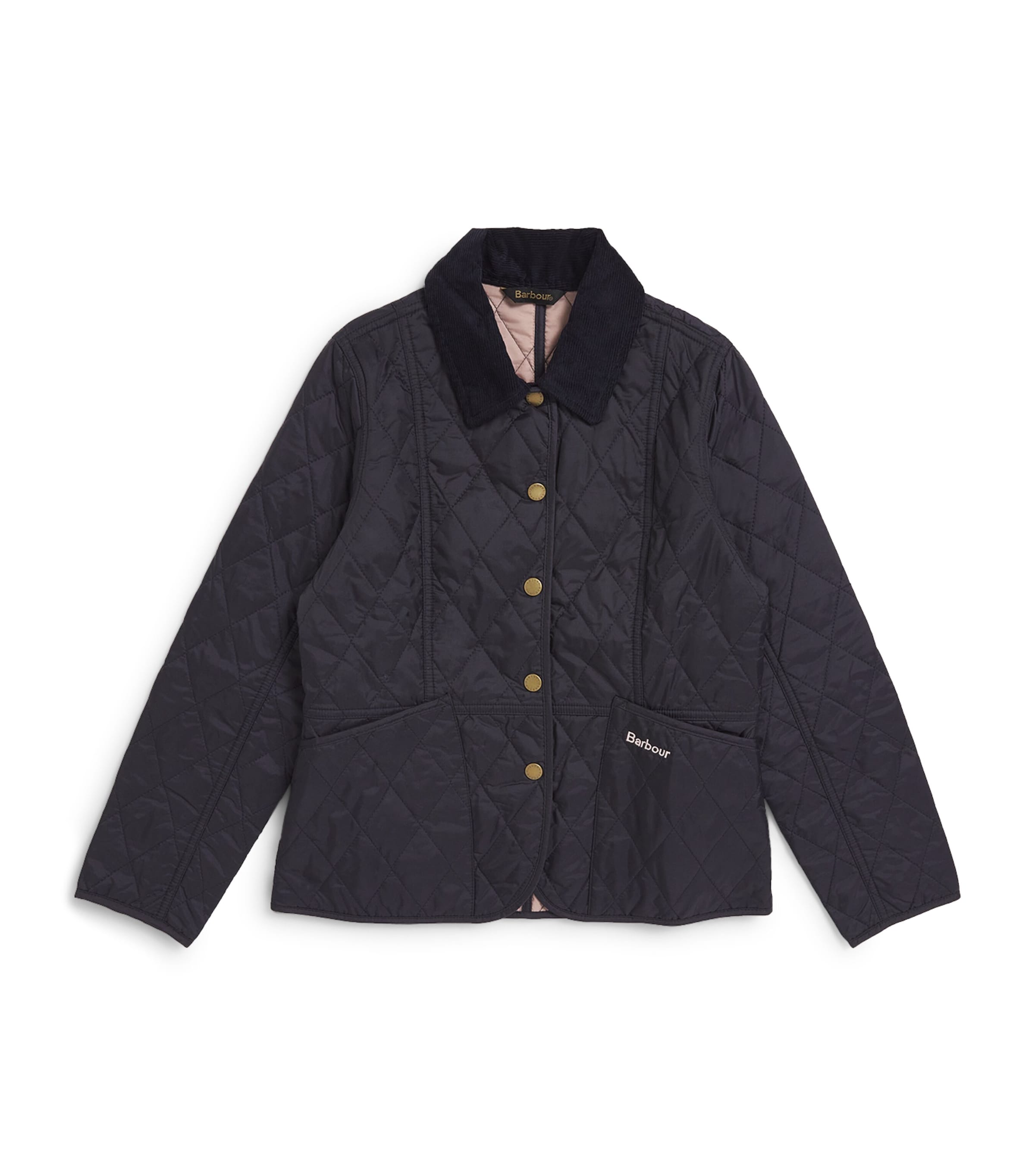 Barbour Kids Quilted Liddesdale Jacket (6-15 Years) Navy/gardenia