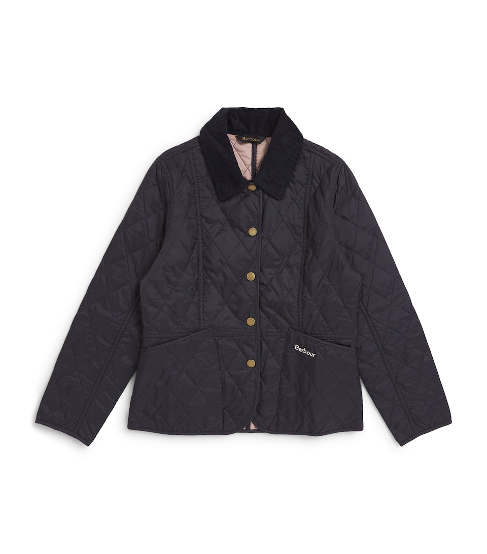 Barbour Kids Quilted Liddesdale Jacket (6-15 Years) Navy/gardenia