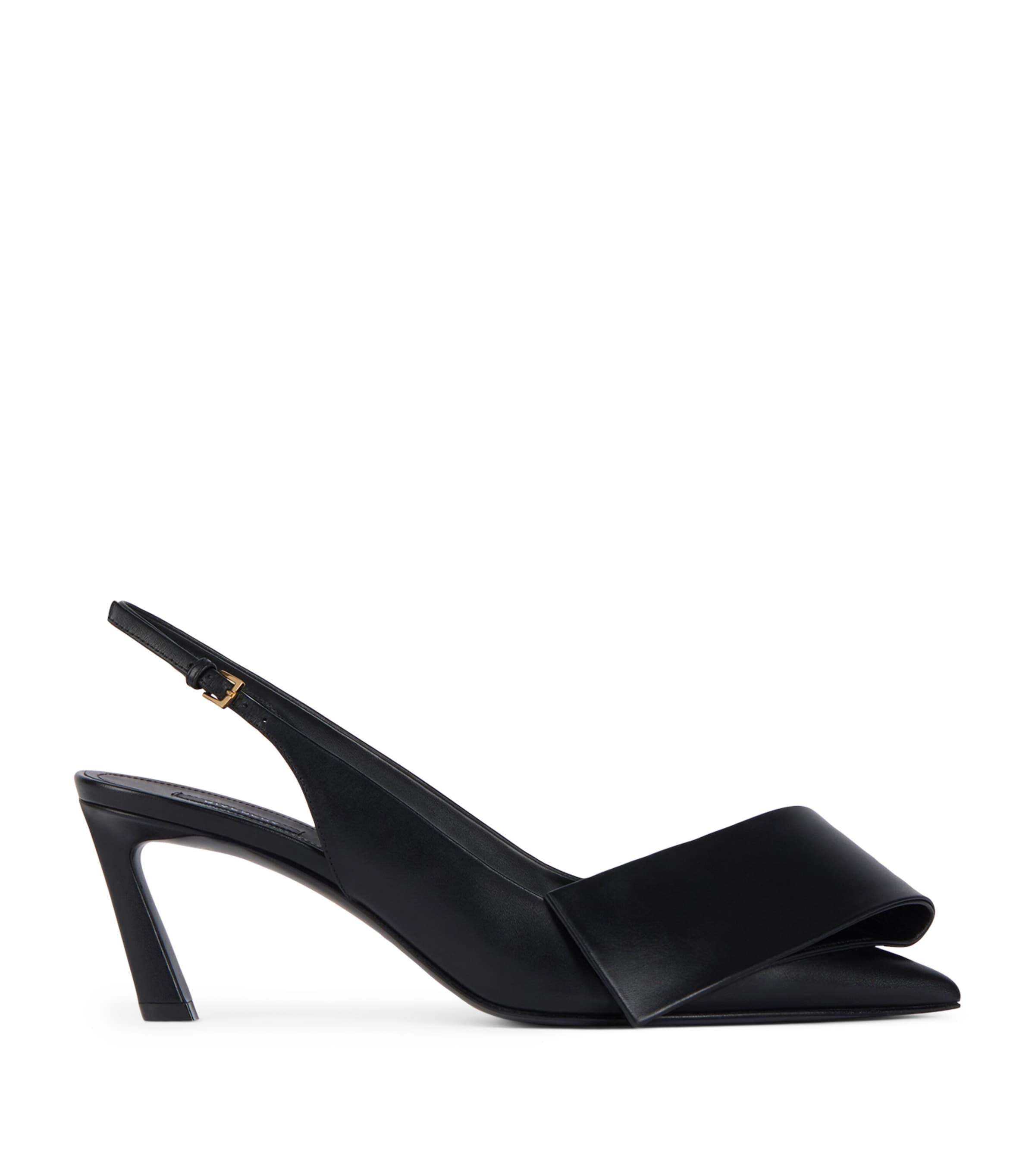 Givenchy Leather Twisted Ribbon Slingback Heels 65