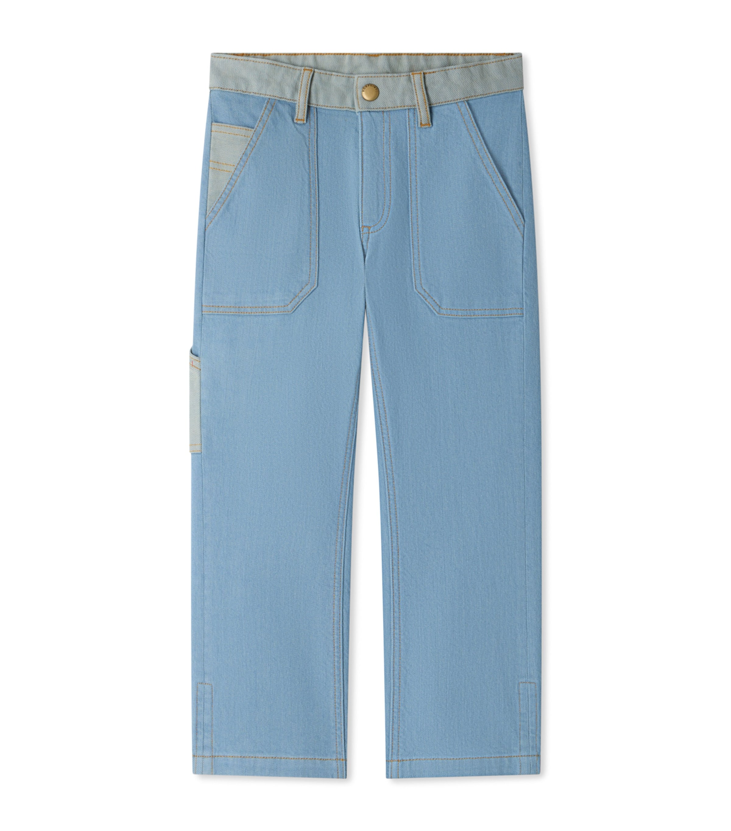 Bonpoint Gael Wide-Leg Jeans (4-14 Years) Bleu Gris