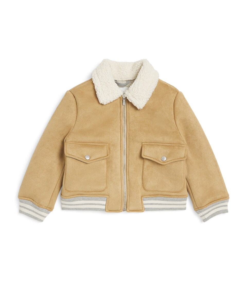 Fleece-Trim Bomber Jacket (2-16 Years)