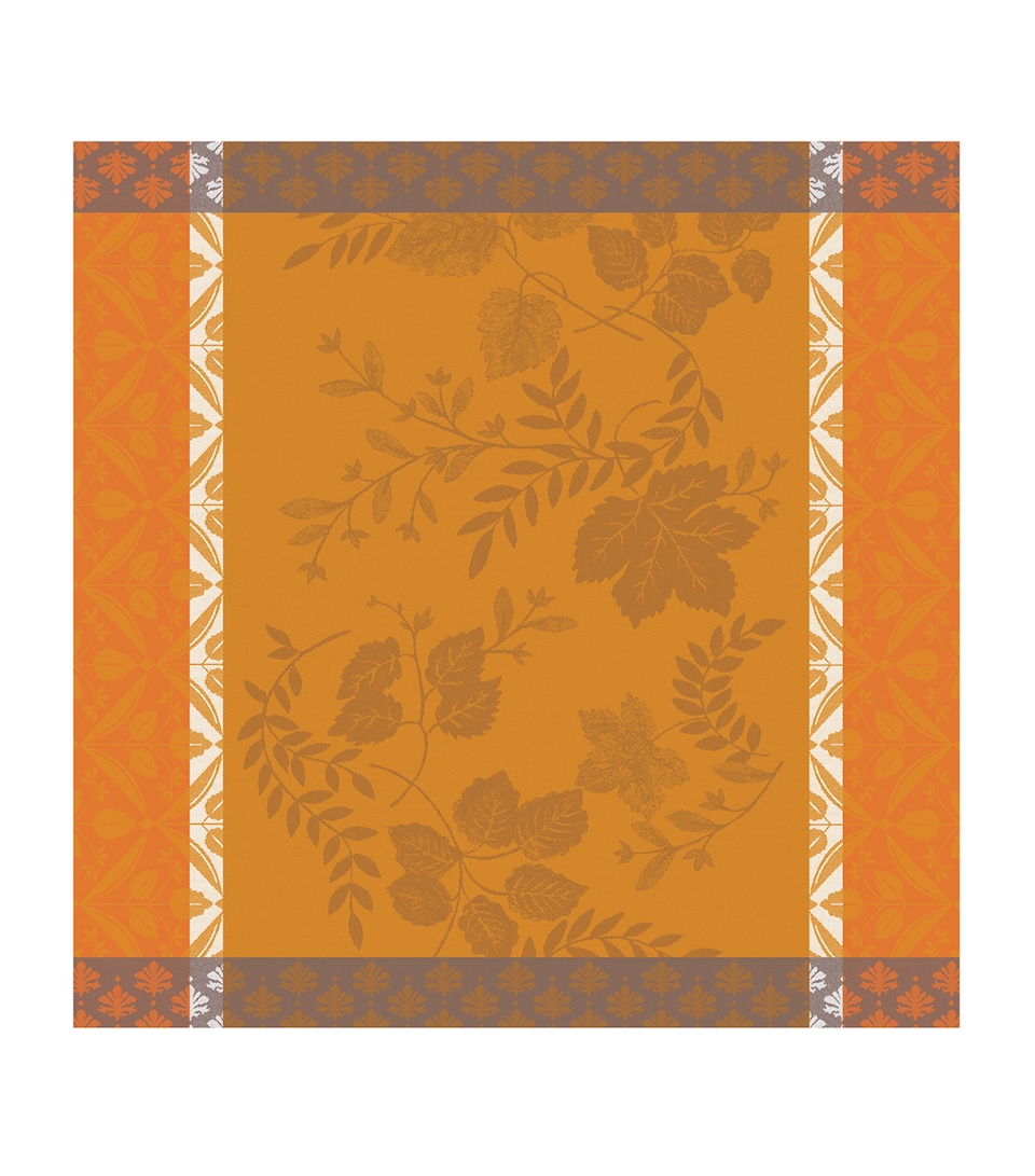 Le Jacquard Français Cotton Manor Lane Napkin (50cm x 50cm) Orange